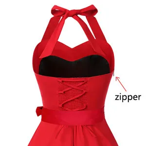 Vintage 1950s Halter Retro Cocktail Dress