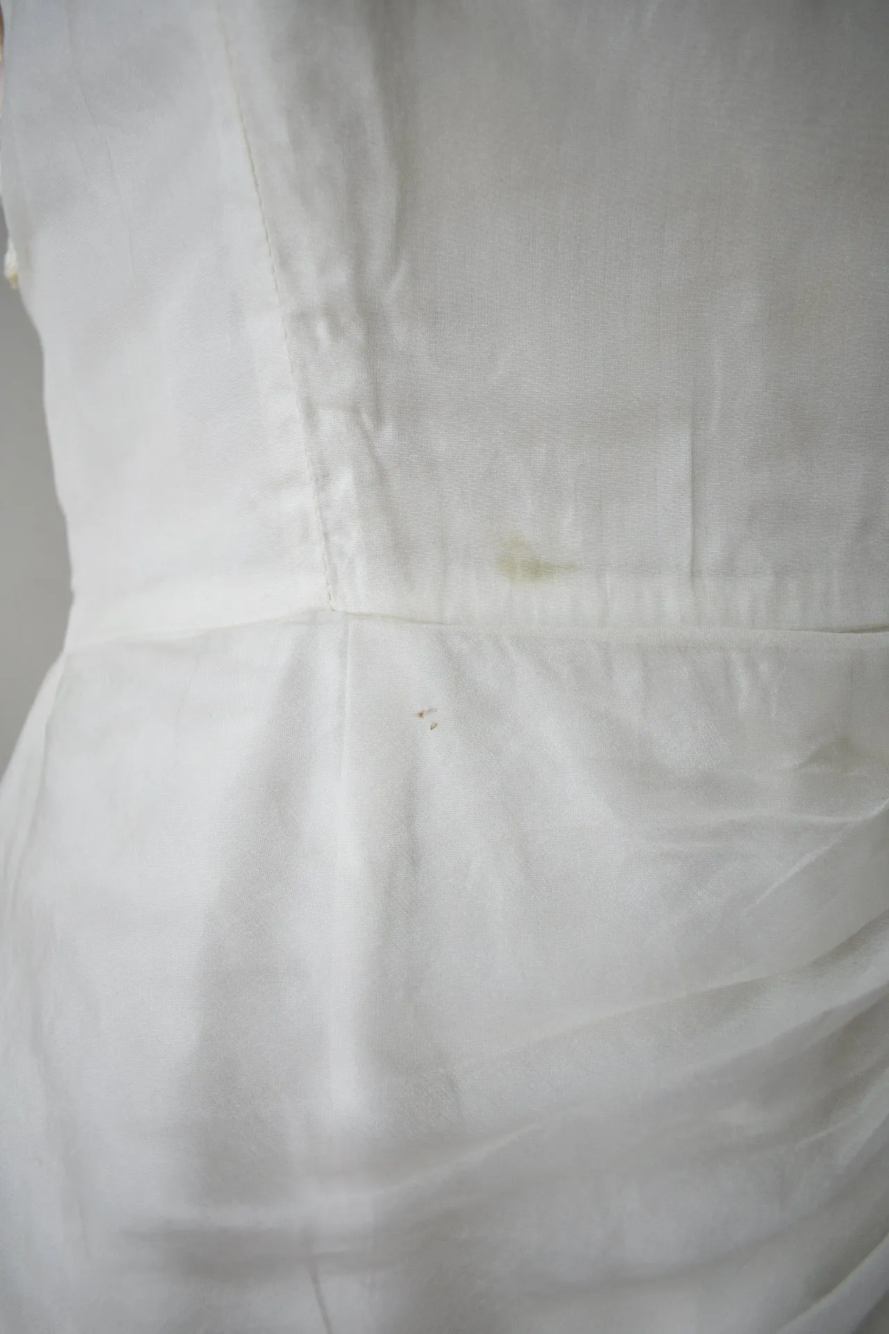 Vintage 1950s Lillie Diamond Ivory Cocktail Dress