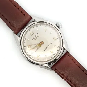 Vintage 1954 Benrus 34mm 3 Star Self-Winding Watch