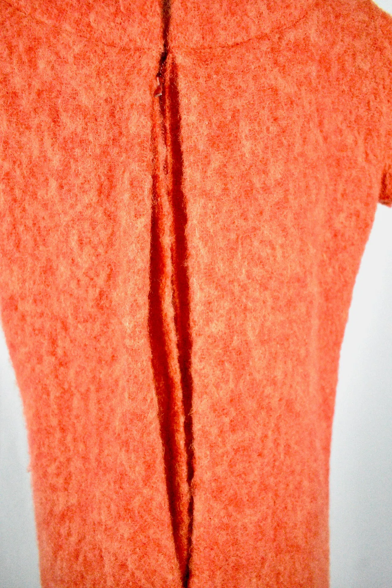 Vintage 1960s Suzy Perette Orange Wool Dress