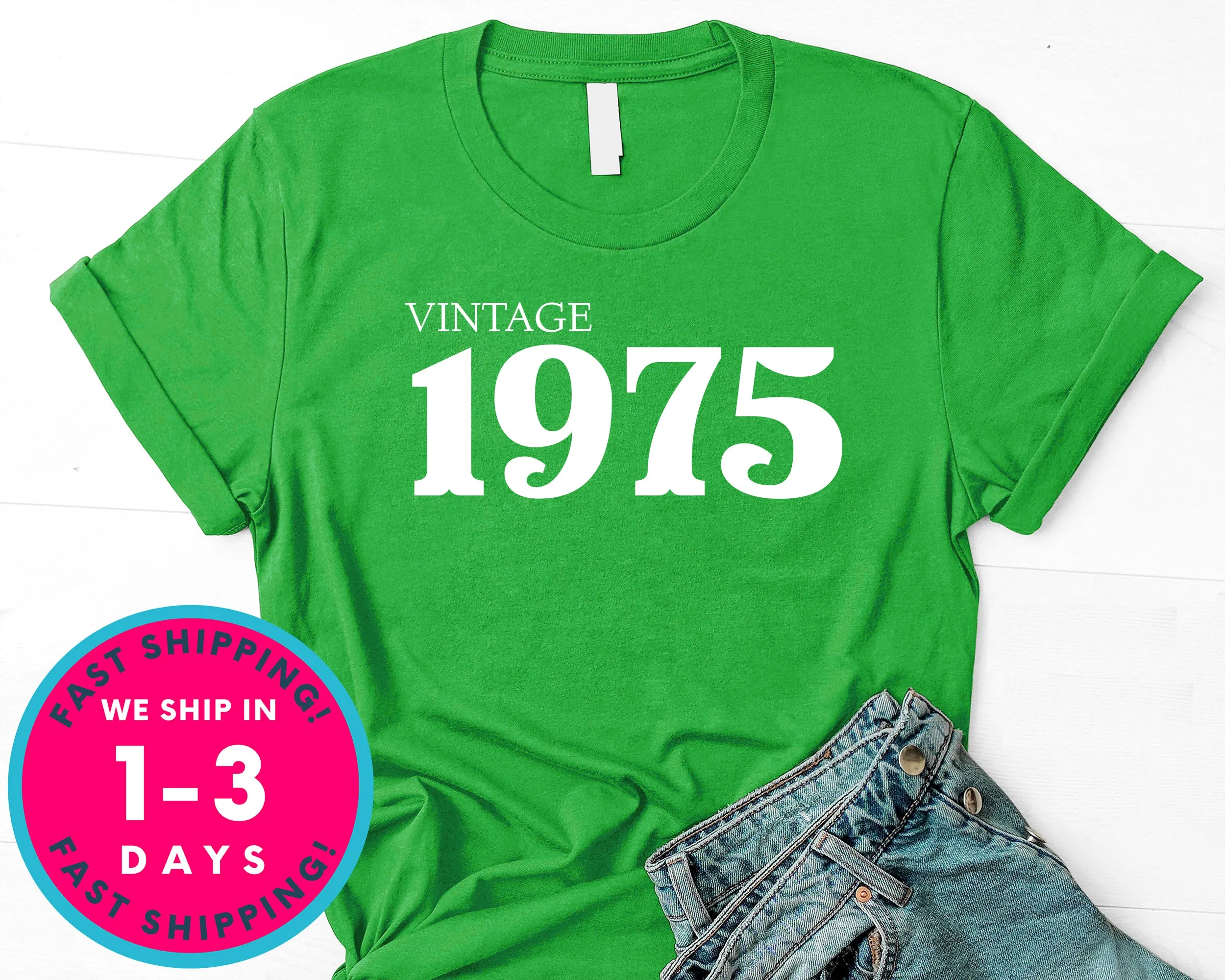 Vintage 1975 T-Shirt - Birthday Shirt