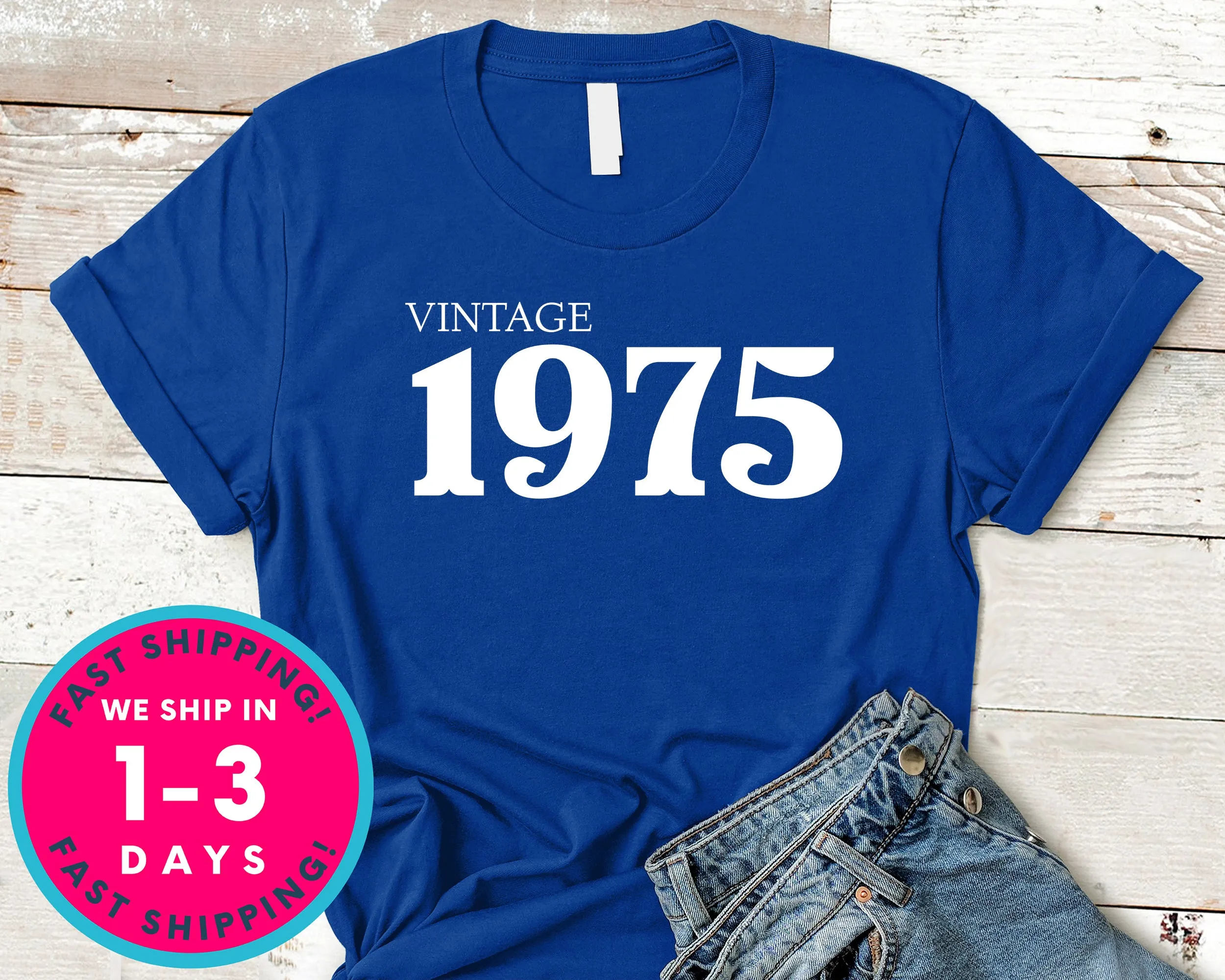 Vintage 1975 T-Shirt - Birthday Shirt