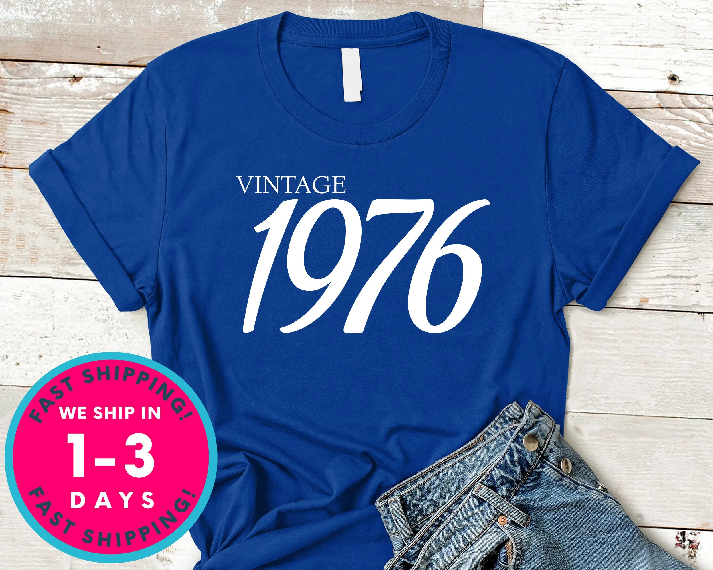 Vintage 1976 T-Shirt - Birthday Shirt