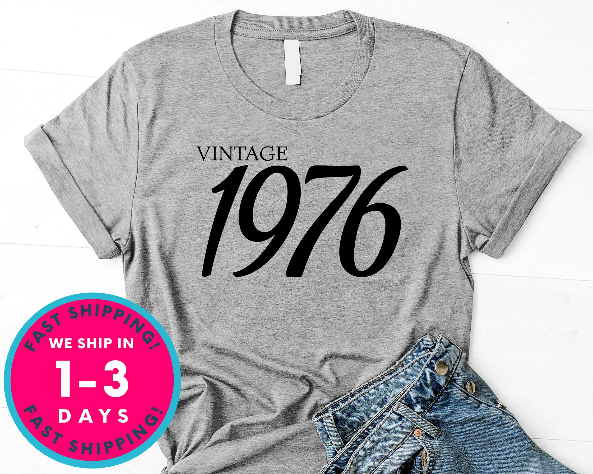 Vintage 1976 T-Shirt - Birthday Shirt