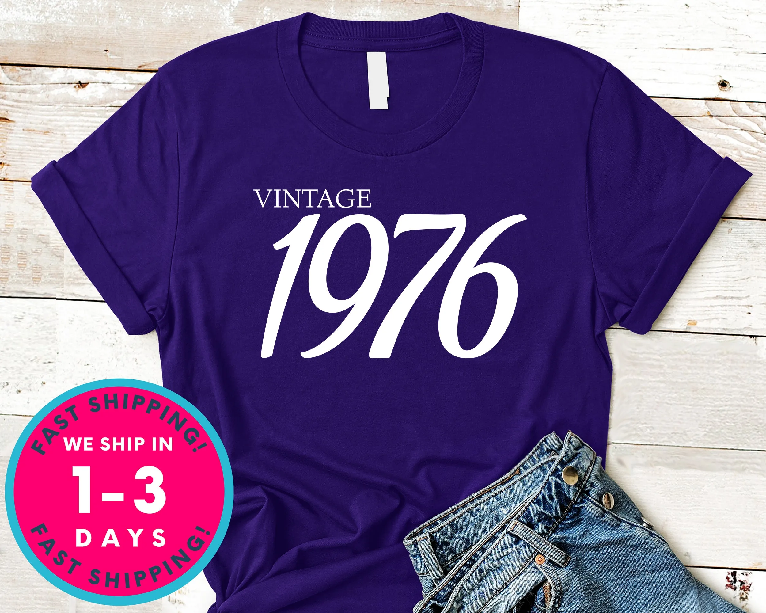 Vintage 1976 T-Shirt - Birthday Shirt