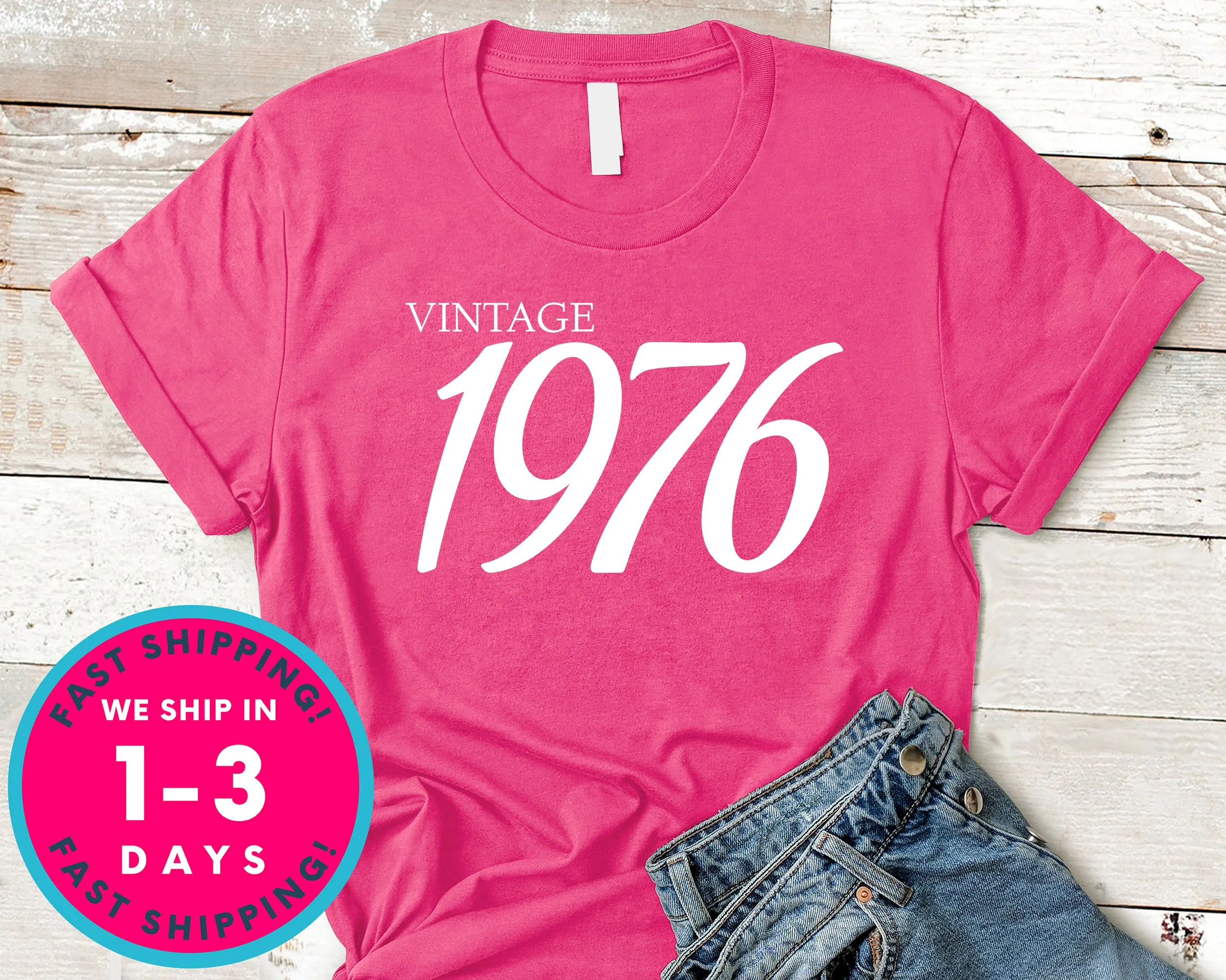 Vintage 1976 T-Shirt - Birthday Shirt