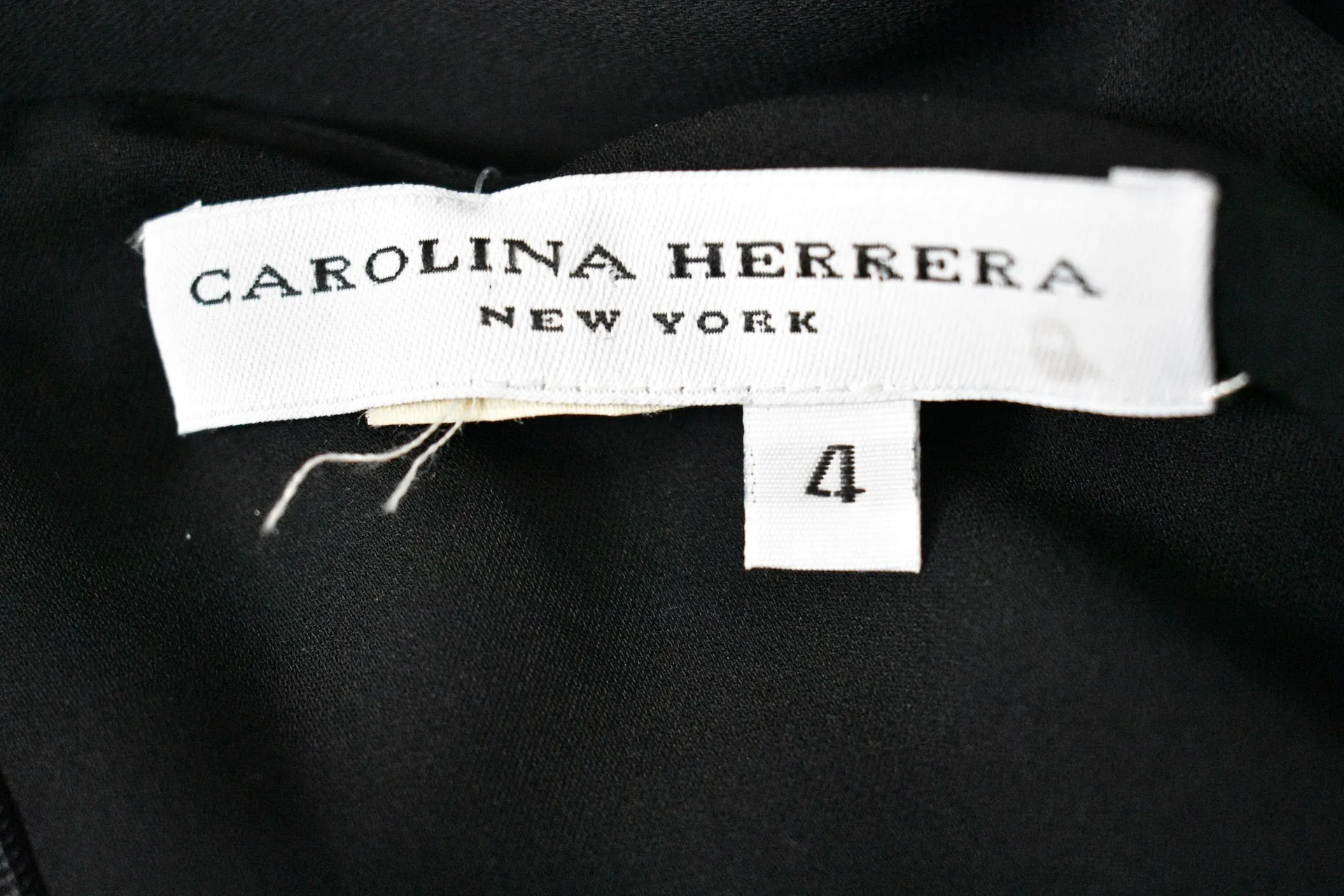 Vintage 1980s Carolina Herrera Long Black Evening Dress