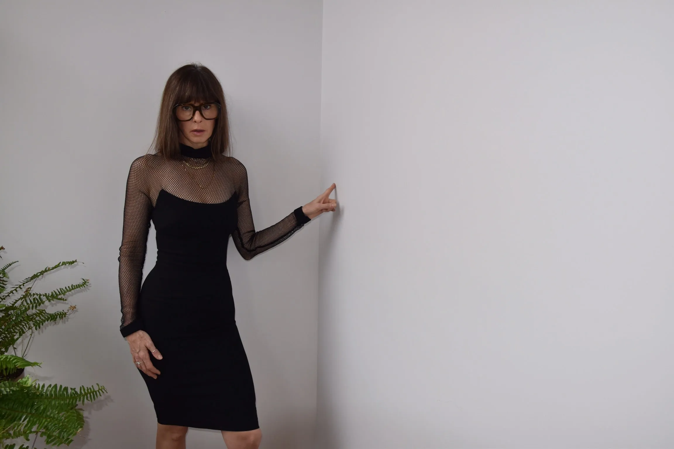 Vintage 1980’s Mesh Little Black Dress