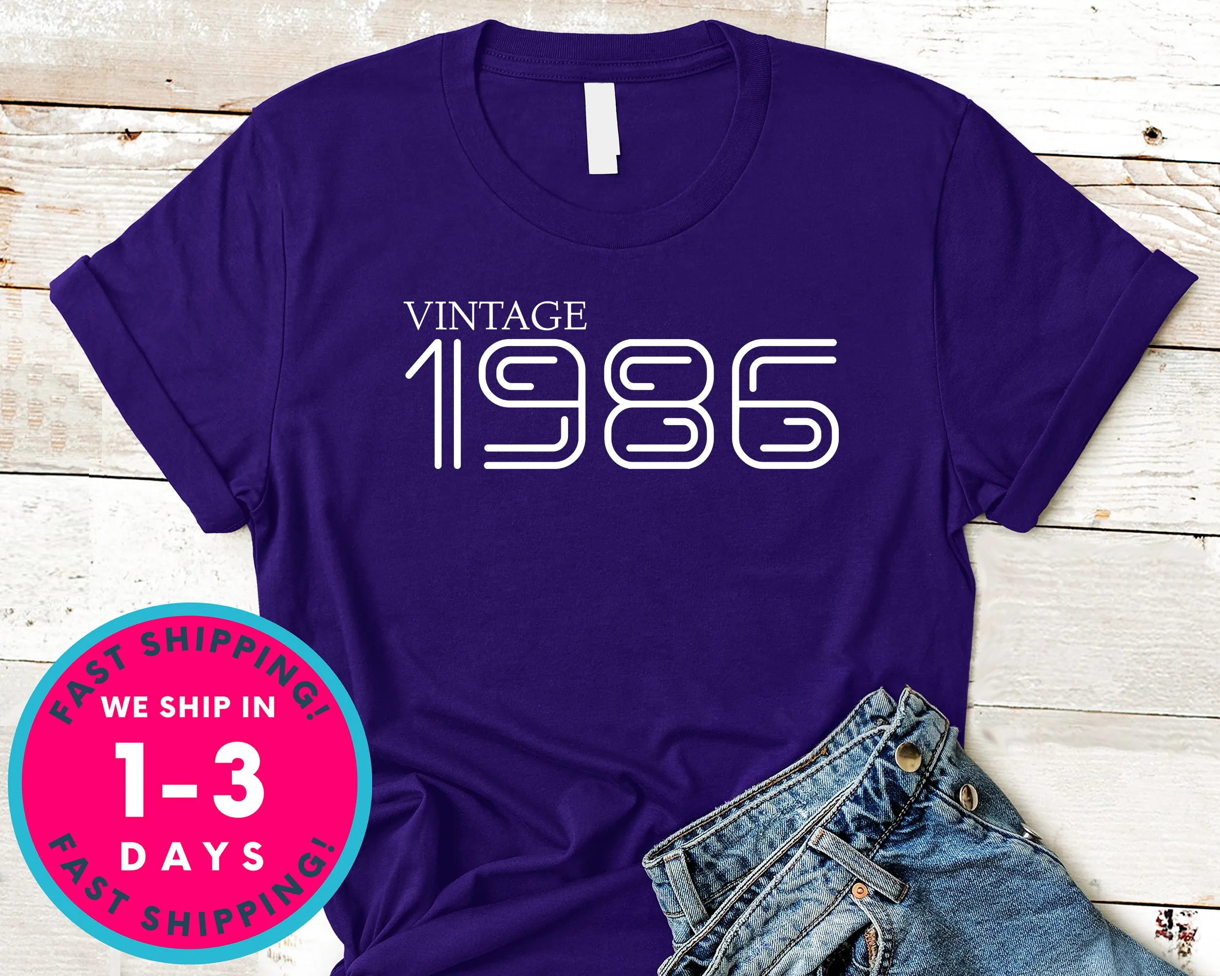 Vintage 1986 T-Shirt - Birthday Shirt