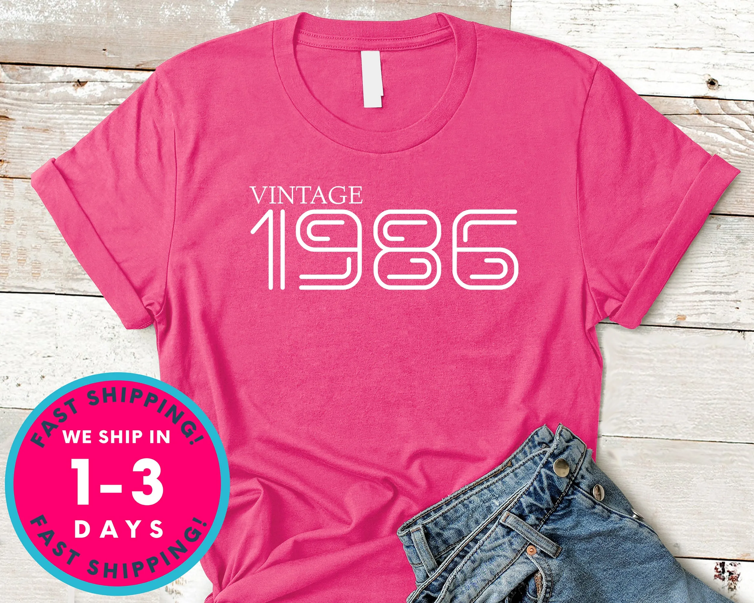 Vintage 1986 T-Shirt - Birthday Shirt