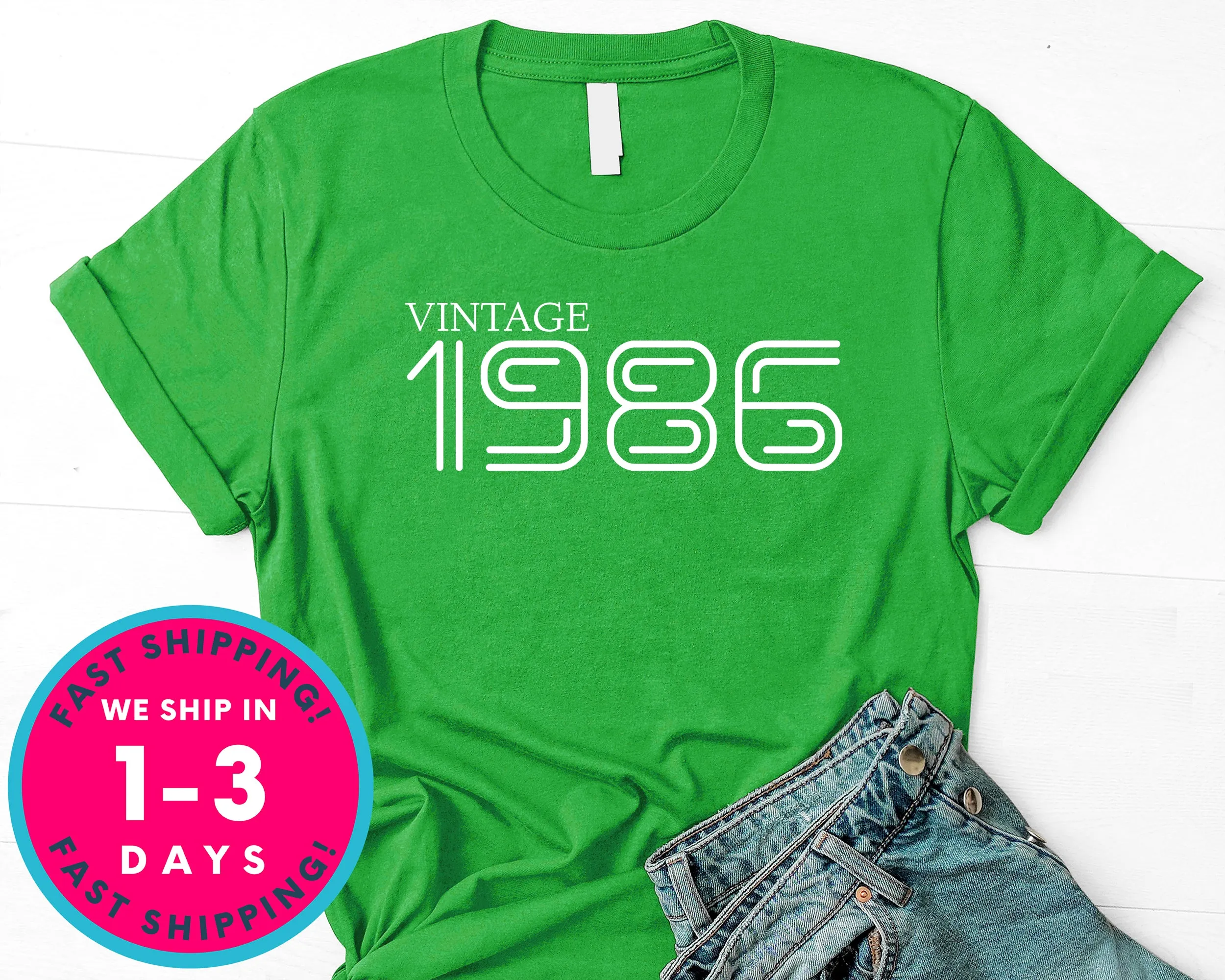 Vintage 1986 T-Shirt - Birthday Shirt