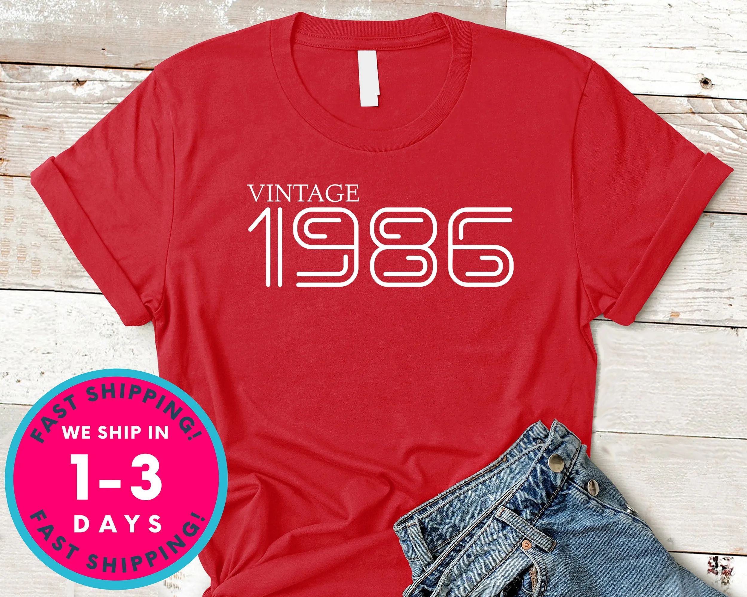 Vintage 1986 T-Shirt - Birthday Shirt
