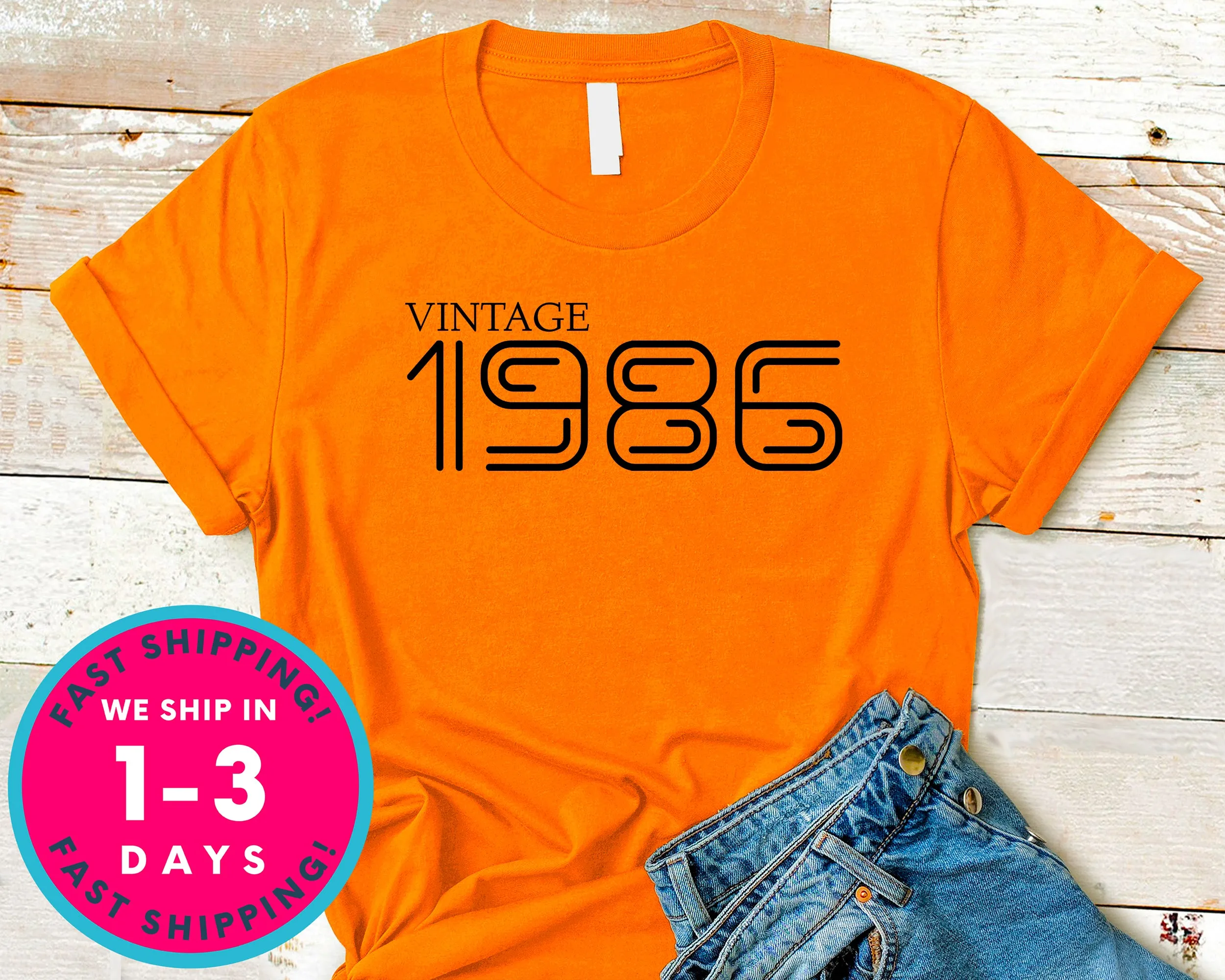 Vintage 1986 T-Shirt - Birthday Shirt