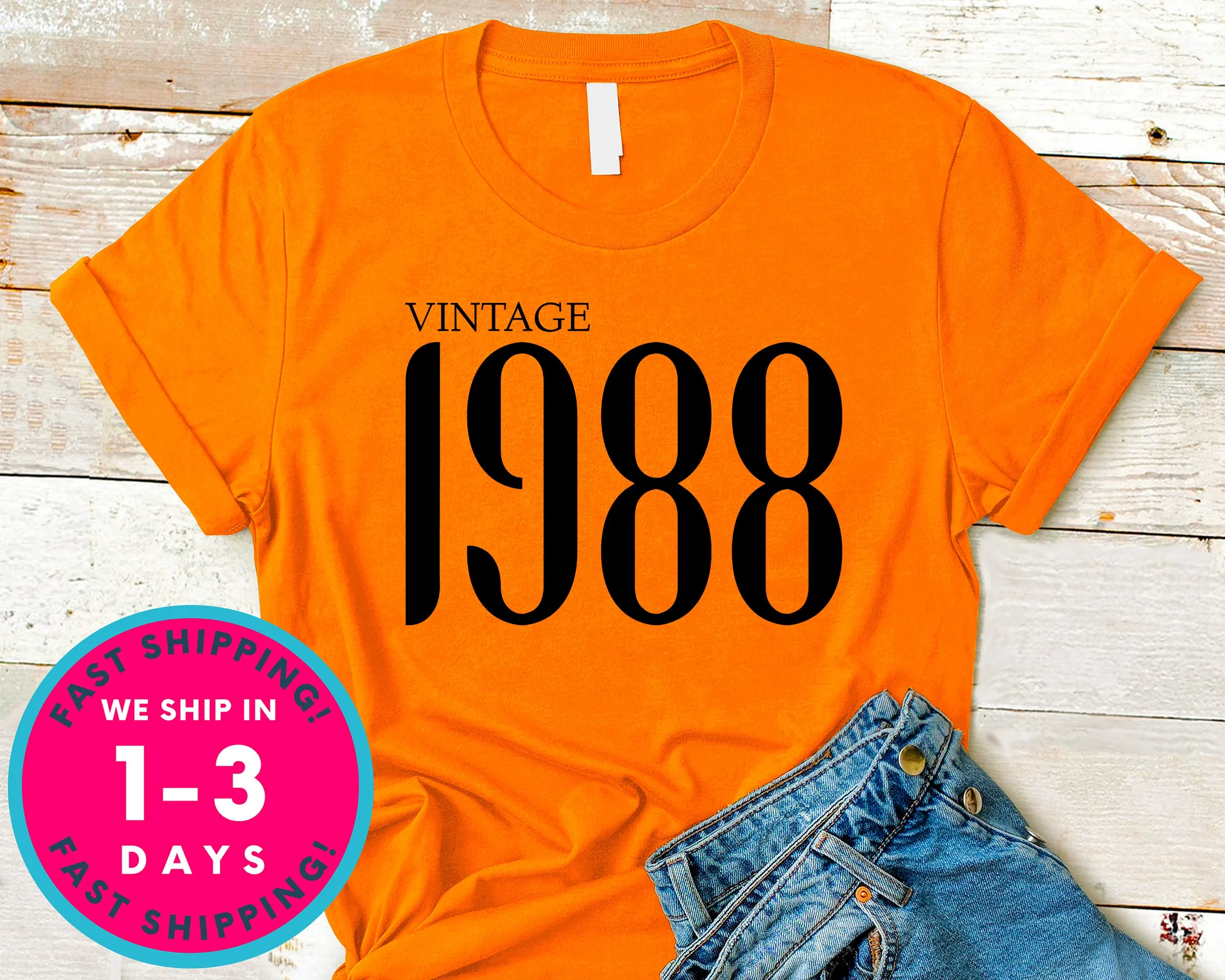 Vintage 1988 T-Shirt - Birthday Shirt