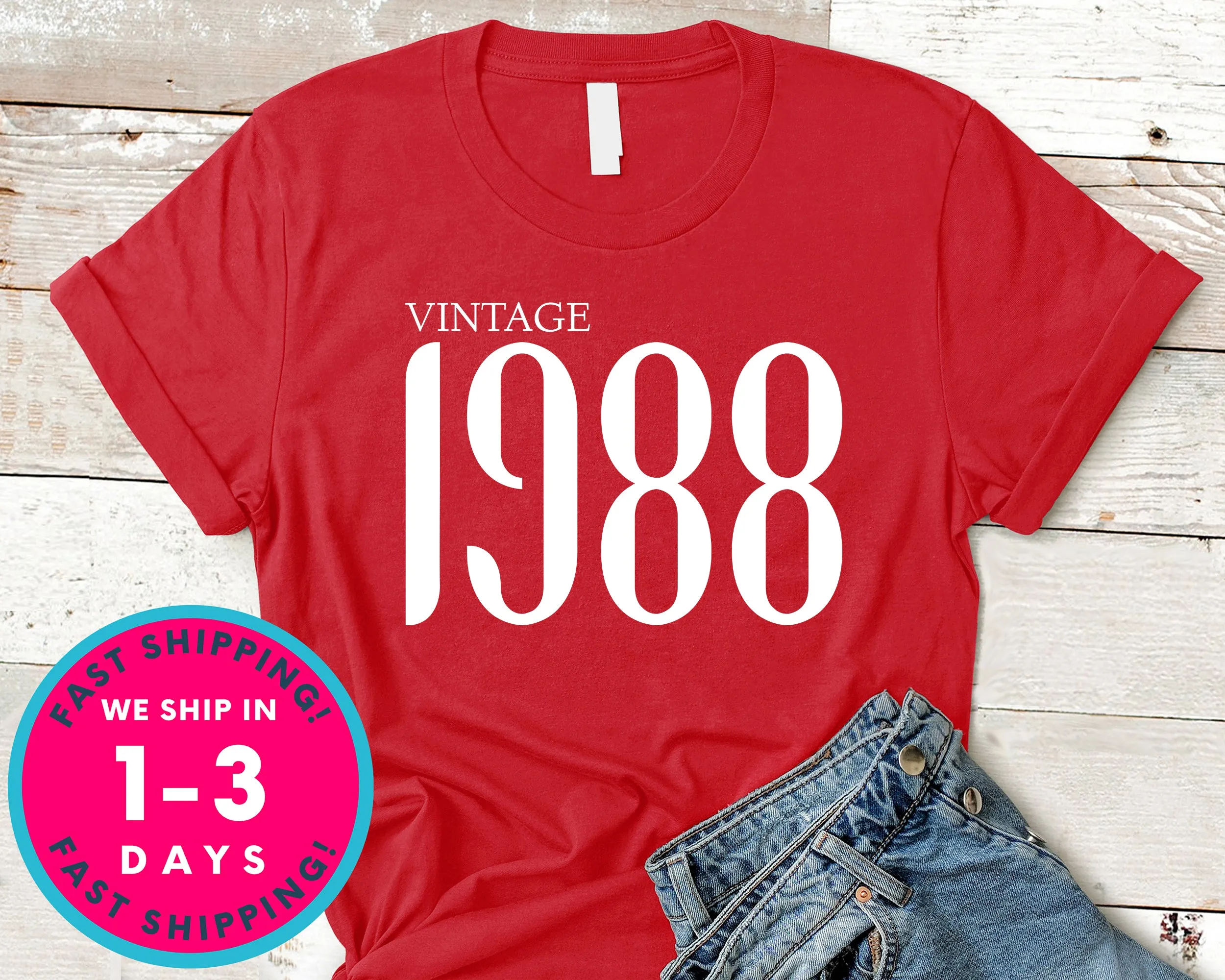 Vintage 1988 T-Shirt - Birthday Shirt
