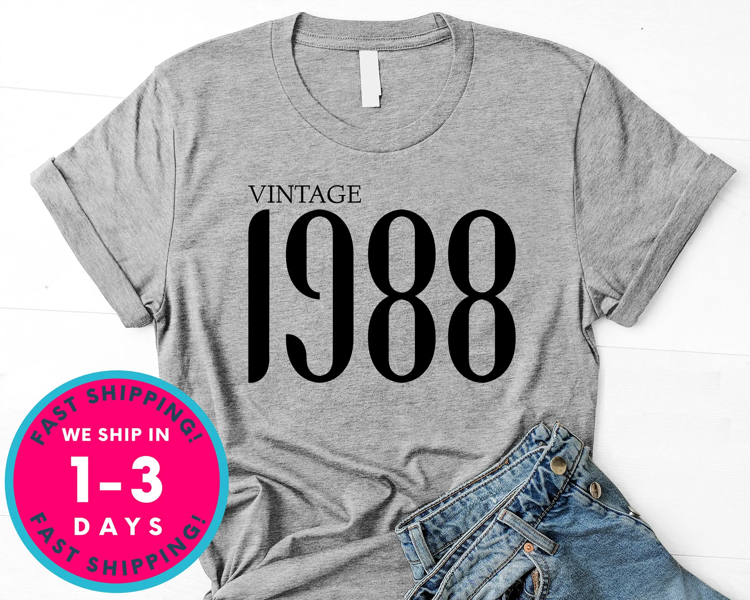 Vintage 1988 T-Shirt - Birthday Shirt