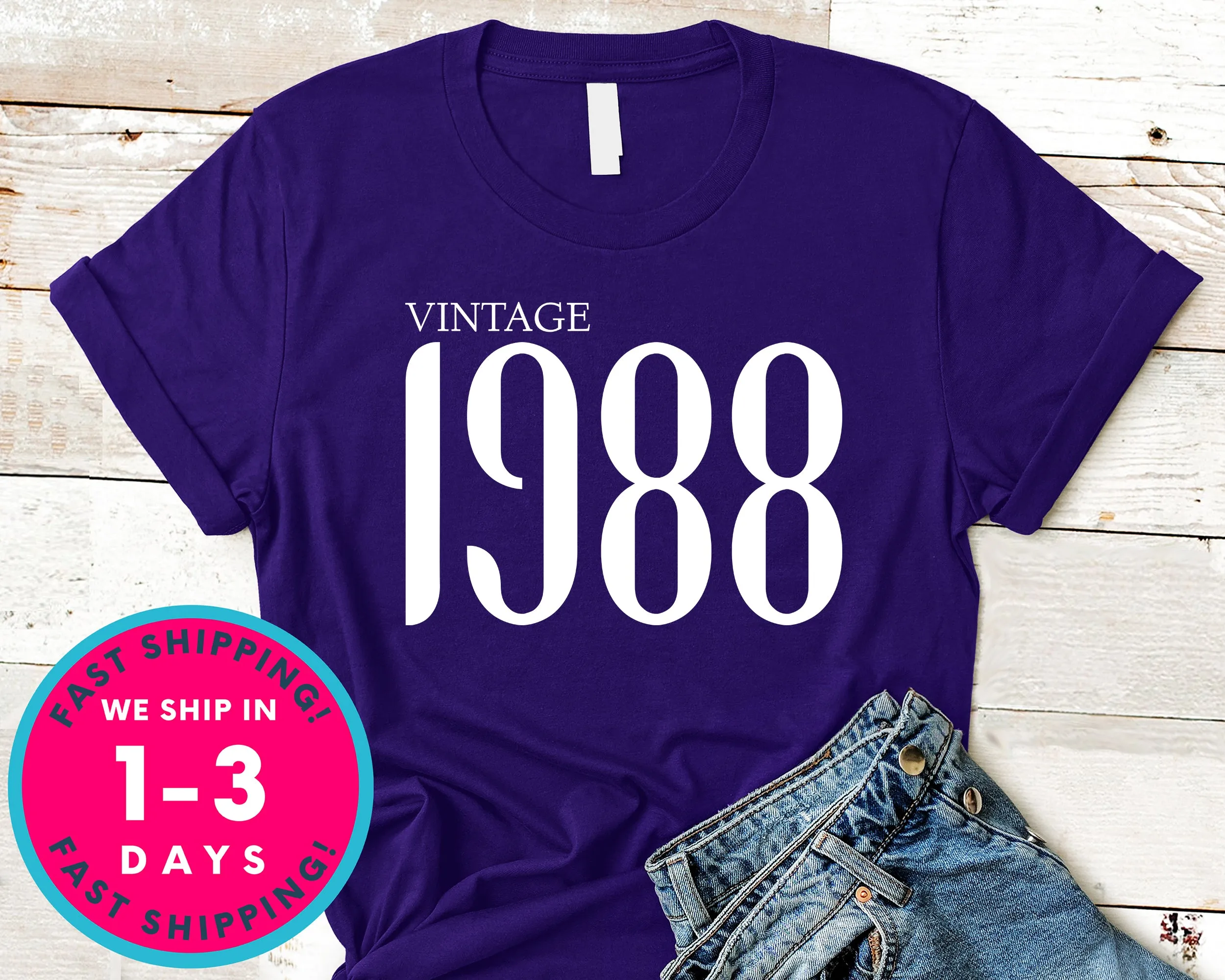 Vintage 1988 T-Shirt - Birthday Shirt
