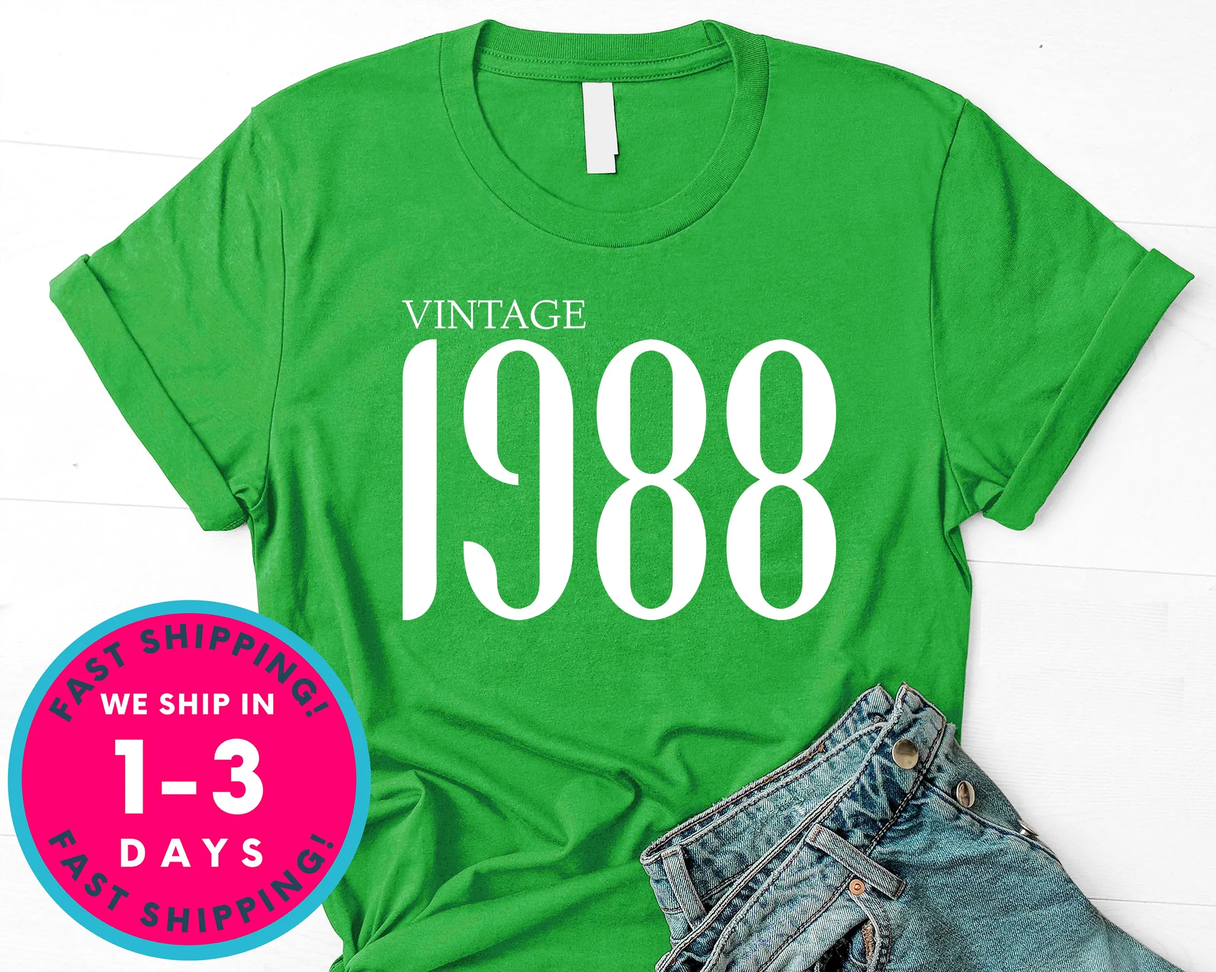 Vintage 1988 T-Shirt - Birthday Shirt