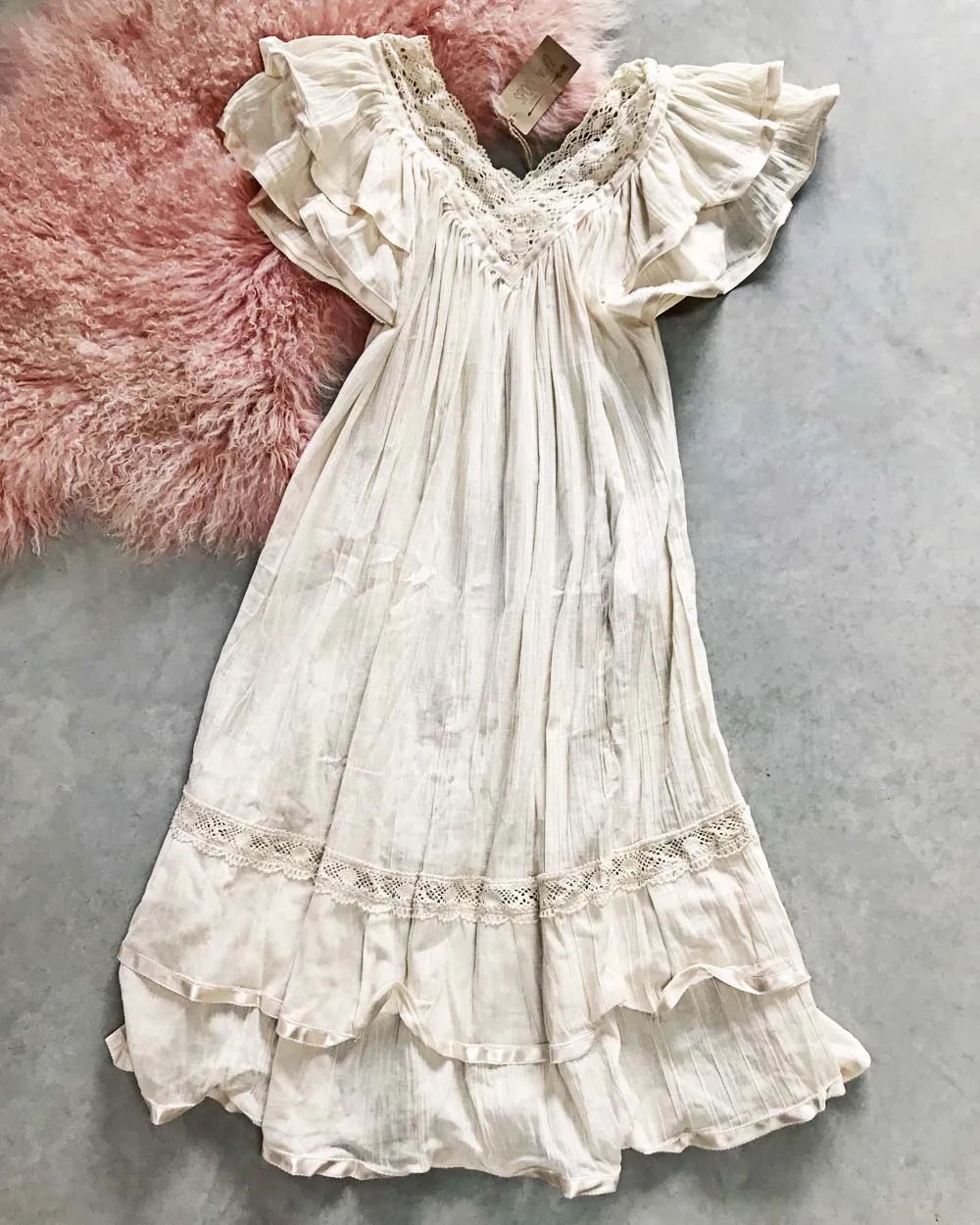 Vintage 70's Gauzy Dress
