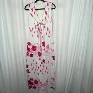 Vintage 70’s maxi dress with rose print