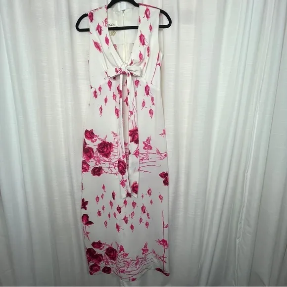 Vintage 70’s maxi dress with rose print