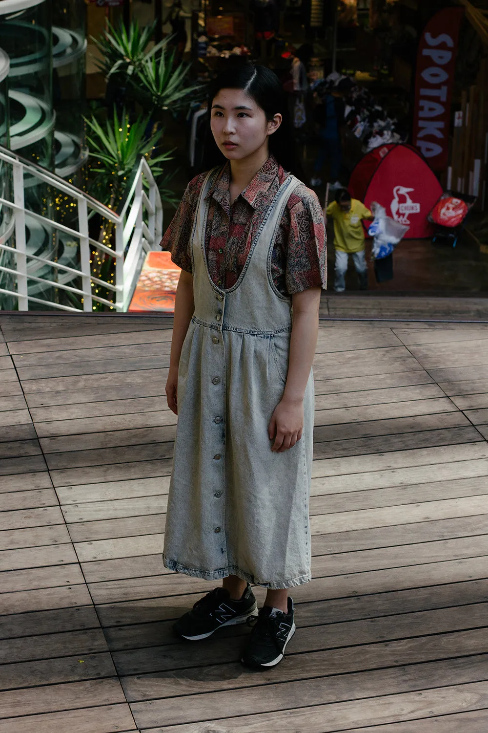 Vintage 90's Brown Button-Down Shirt | S