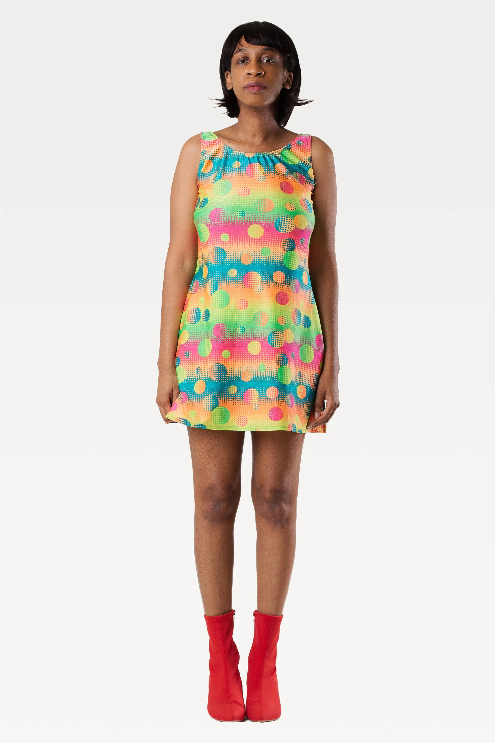 Vintage 90's Psychadelic Mini Dress | S