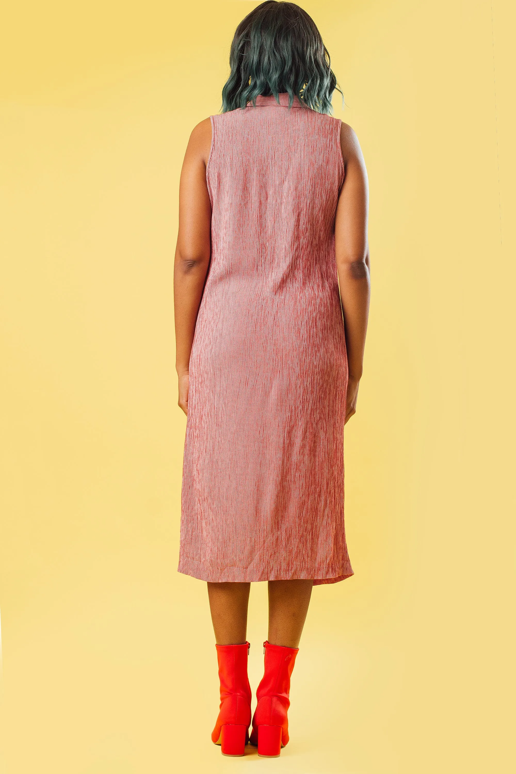 Vintage 90's Red Gingham Dress | M