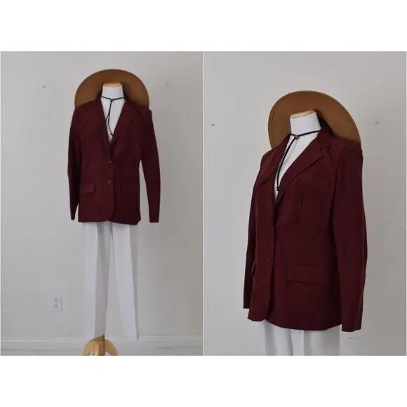 Vintage 90s Union-Made ILGWU Rustic Red Jacket