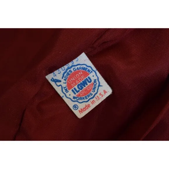 Vintage 90s Union-Made ILGWU Rustic Red Jacket