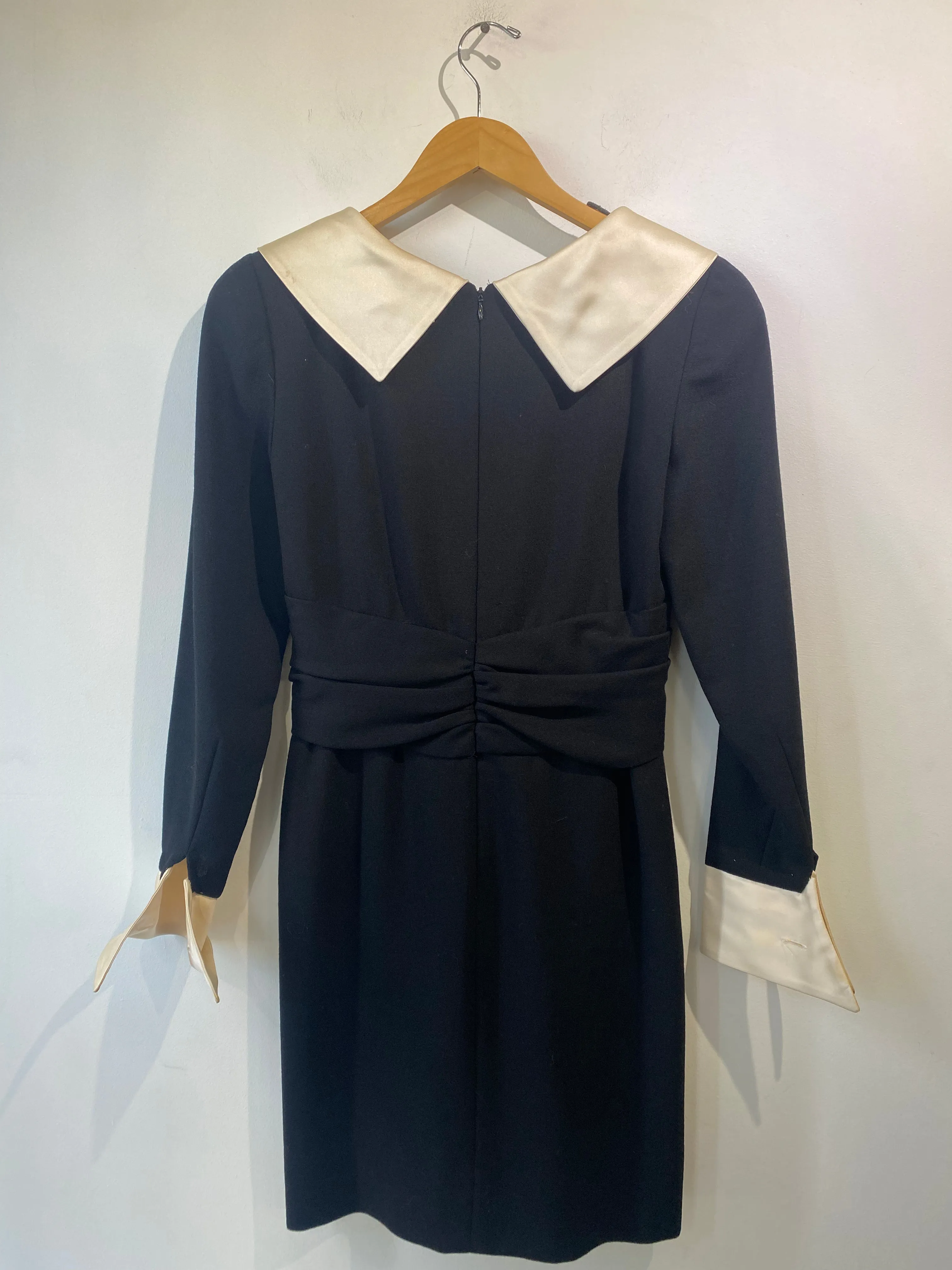 Vintage Bill Blass Black and White Cocktail Dress