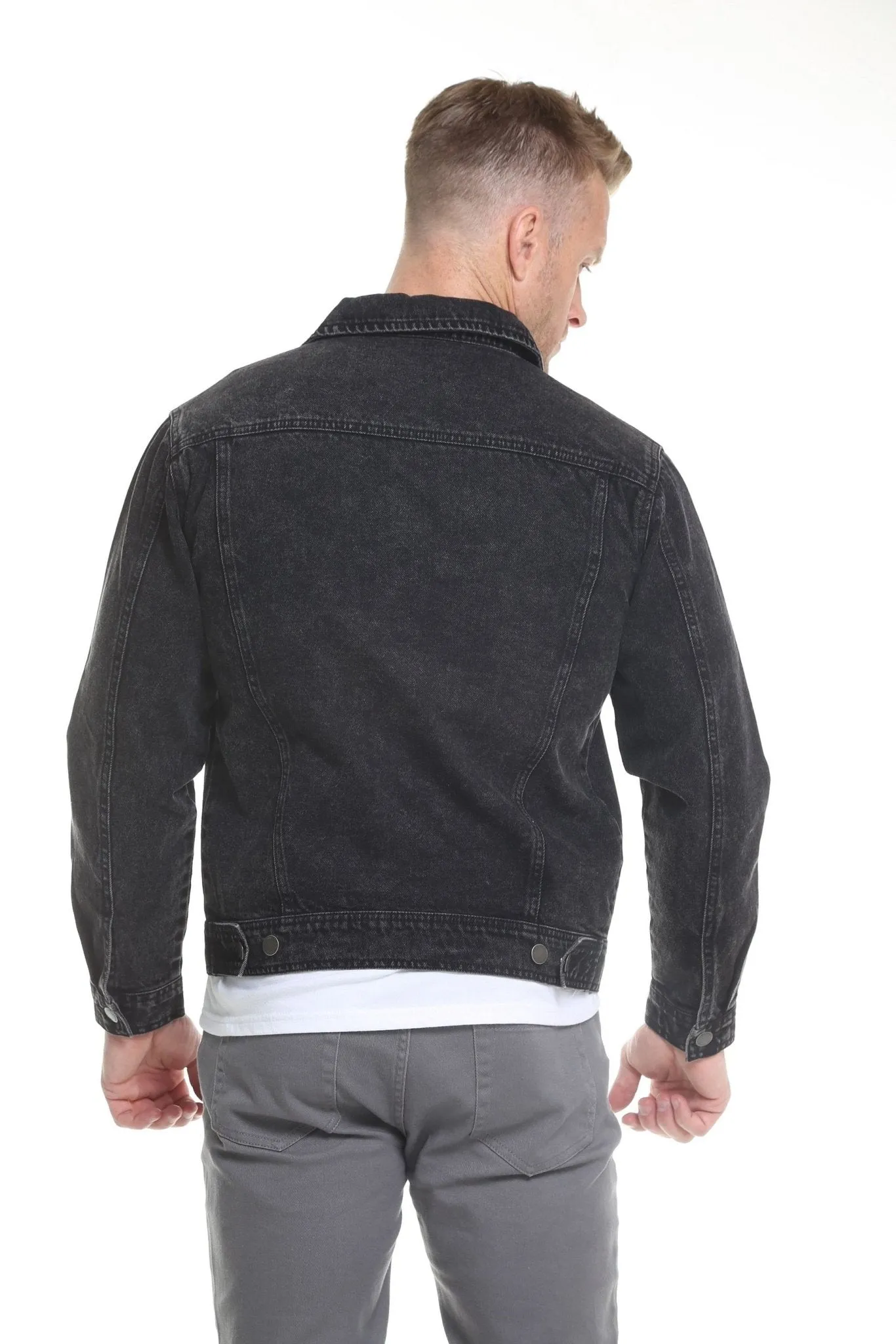 Vintage Black Men's Denim Jacket