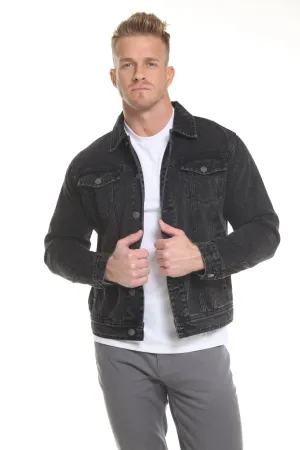 Vintage Black Men's Denim Jacket