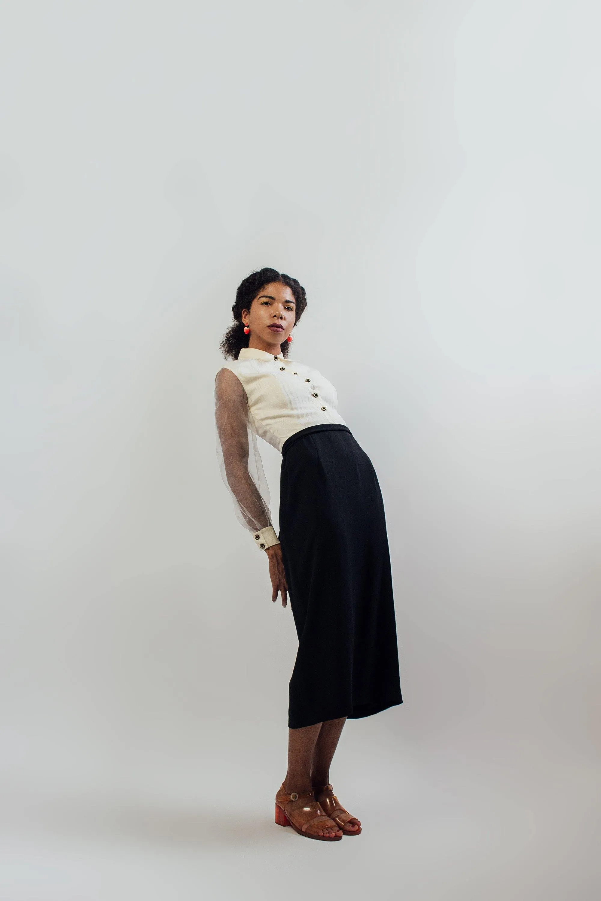 Vintage Black Tuxedo Dress