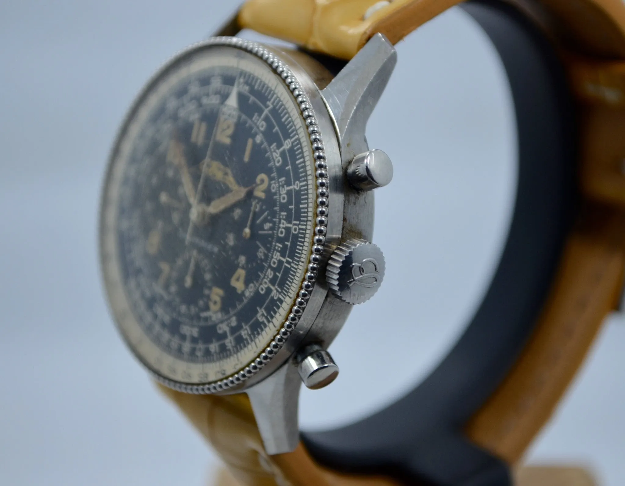 Vintage Breitling Navitimer AOPA Valjoux 72 Steel Chronograph Pre 806 Wristwatch