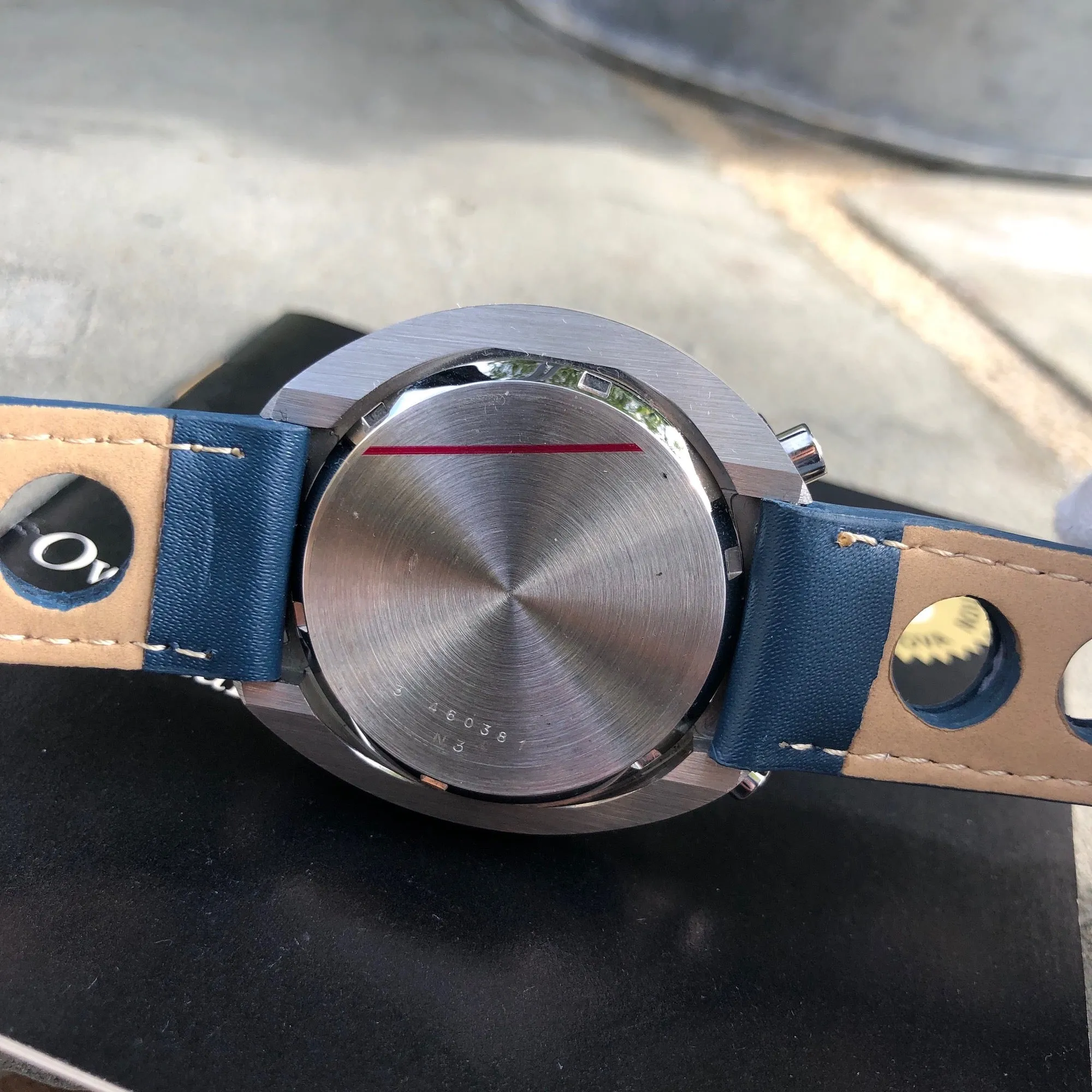 Vintage Bulova Parking Meter Bullhead Chronograph Automatic Wristwatch Box Papers