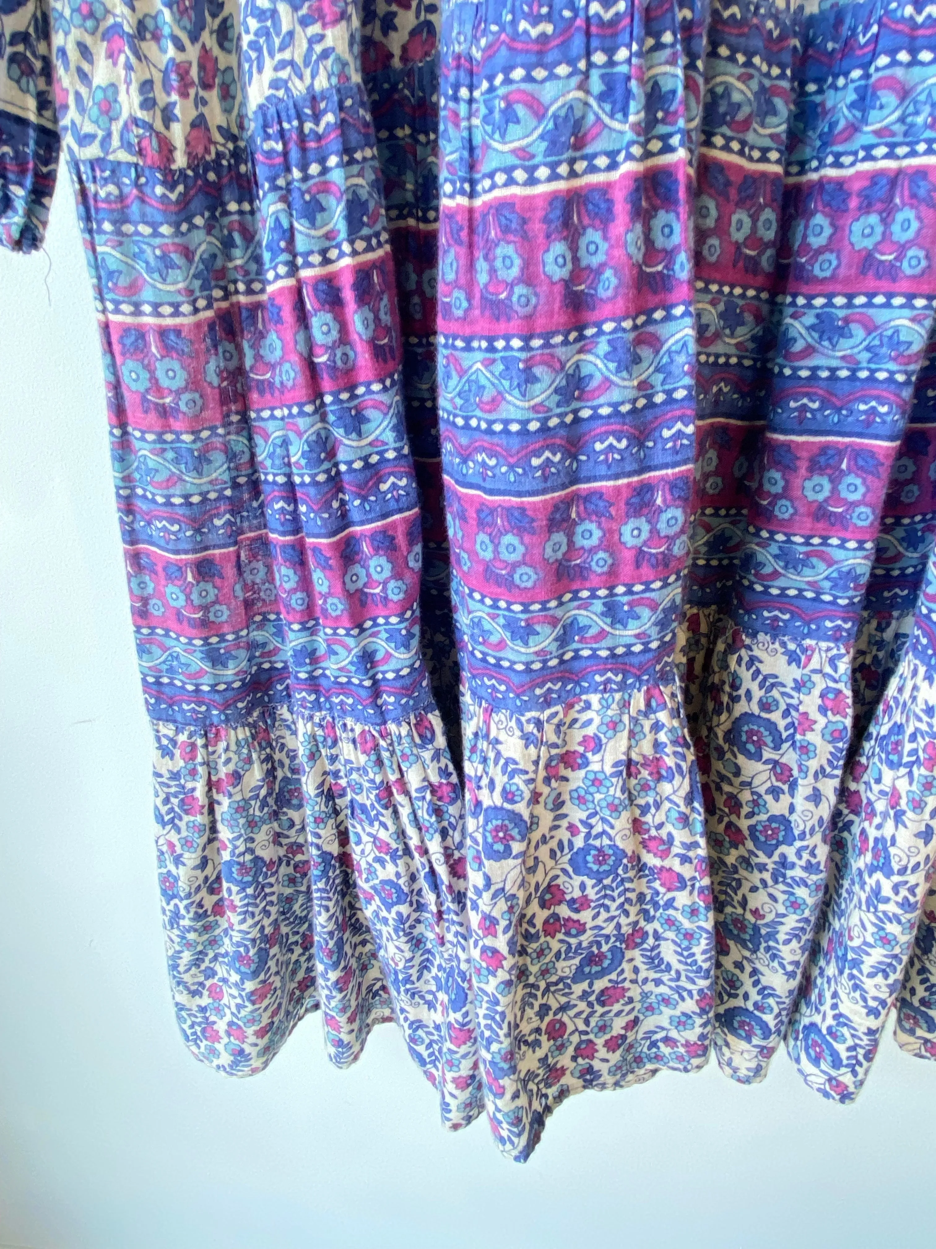 Vintage Chambell Indian Block Print Dress