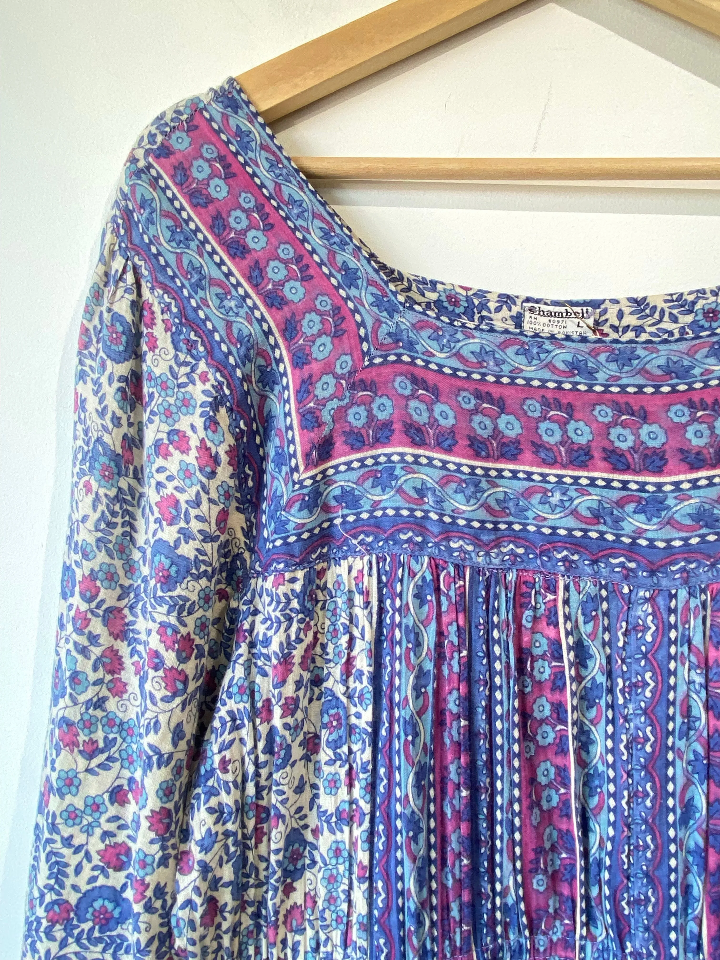 Vintage Chambell Indian Block Print Dress
