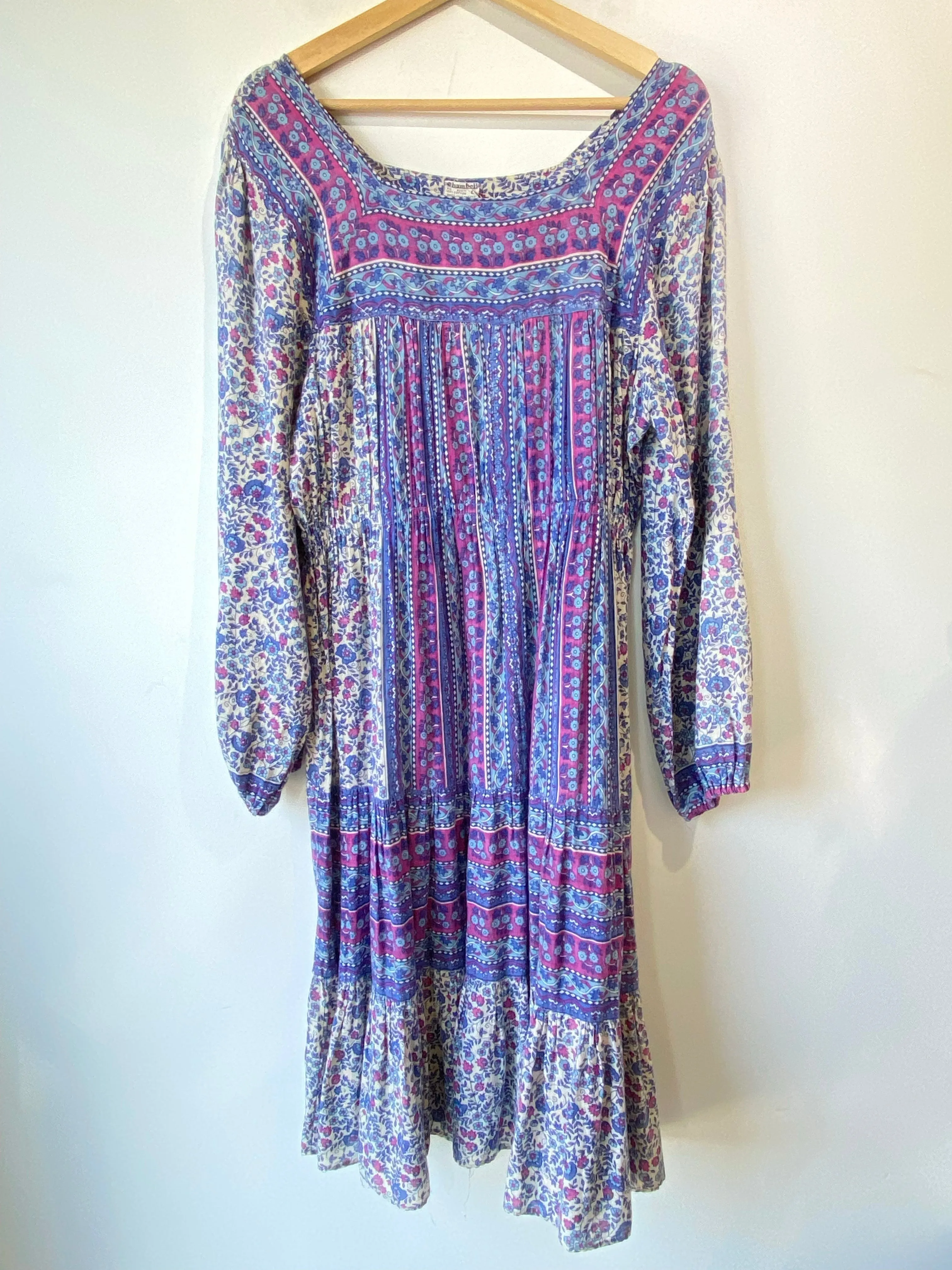 Vintage Chambell Indian Block Print Dress