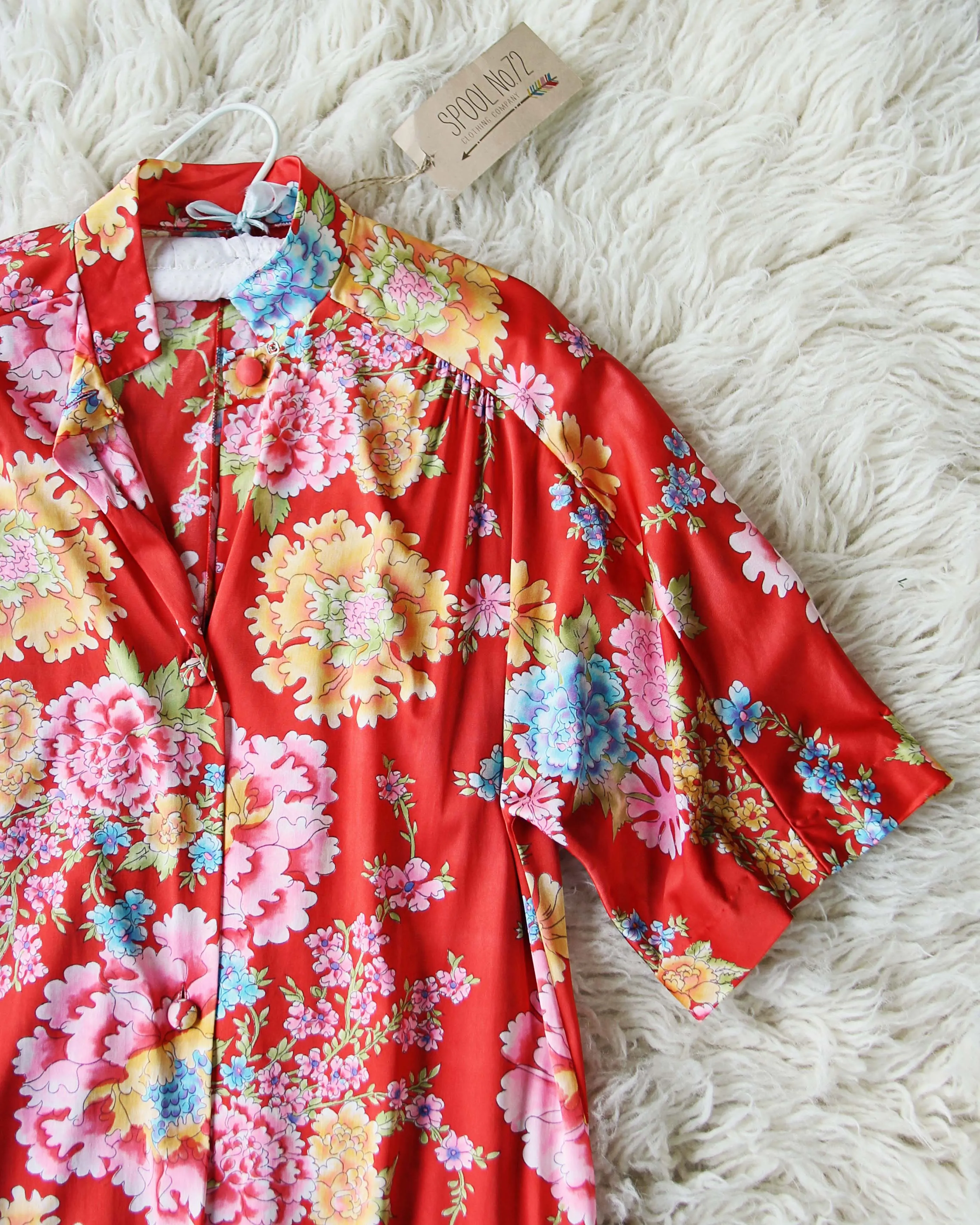 Vintage Chrysanthemum Dress Set