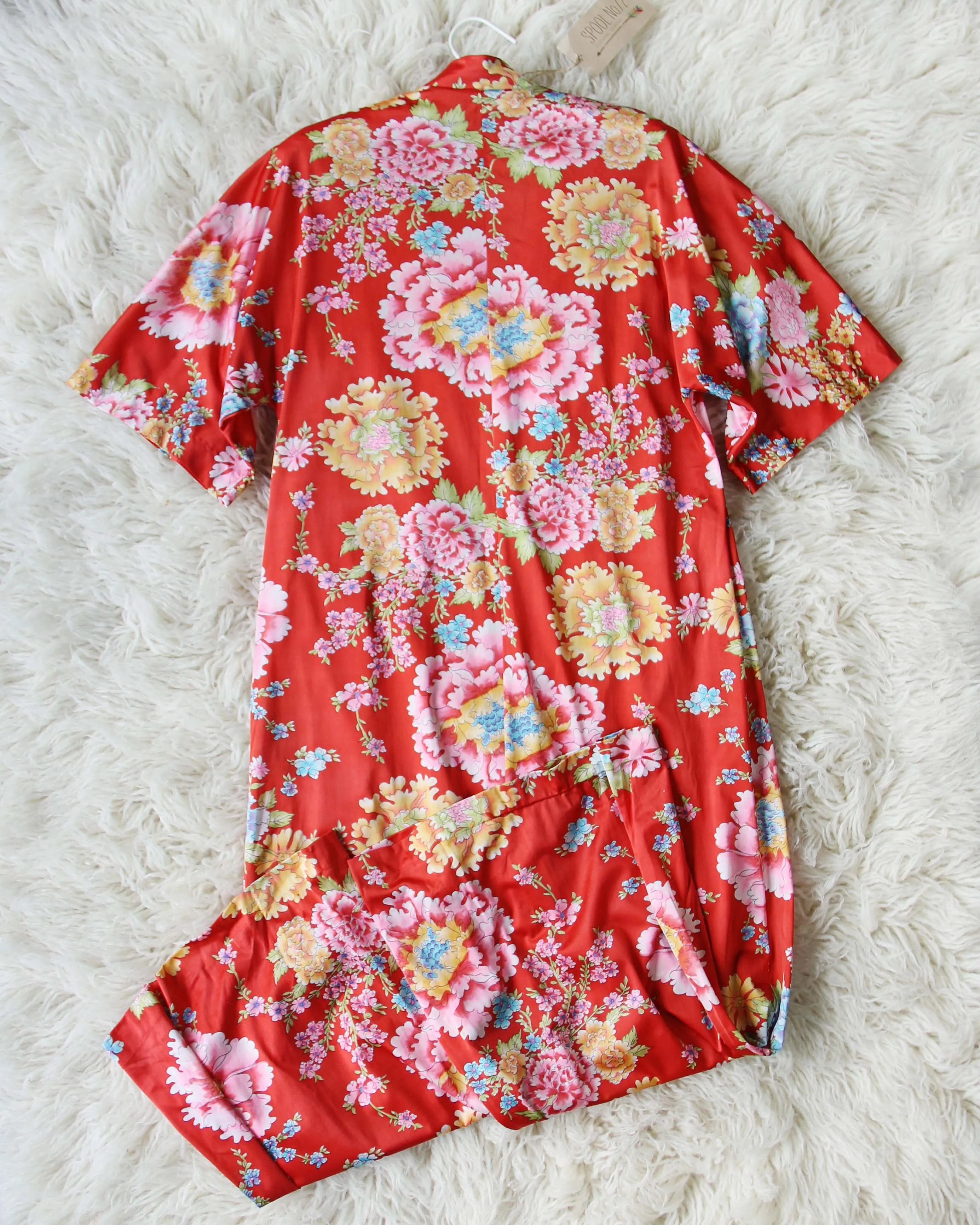 Vintage Chrysanthemum Dress Set