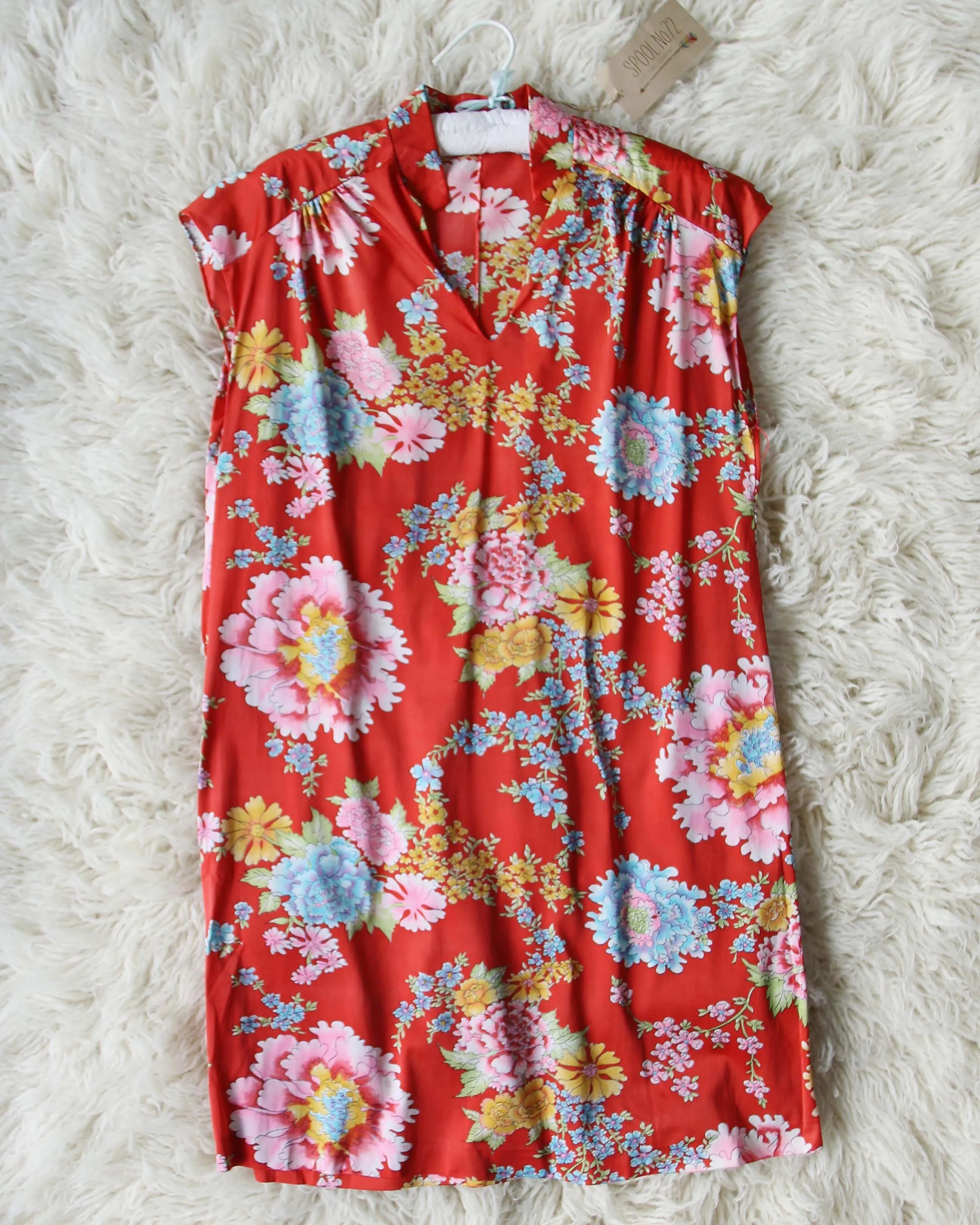 Vintage Chrysanthemum Dress Set