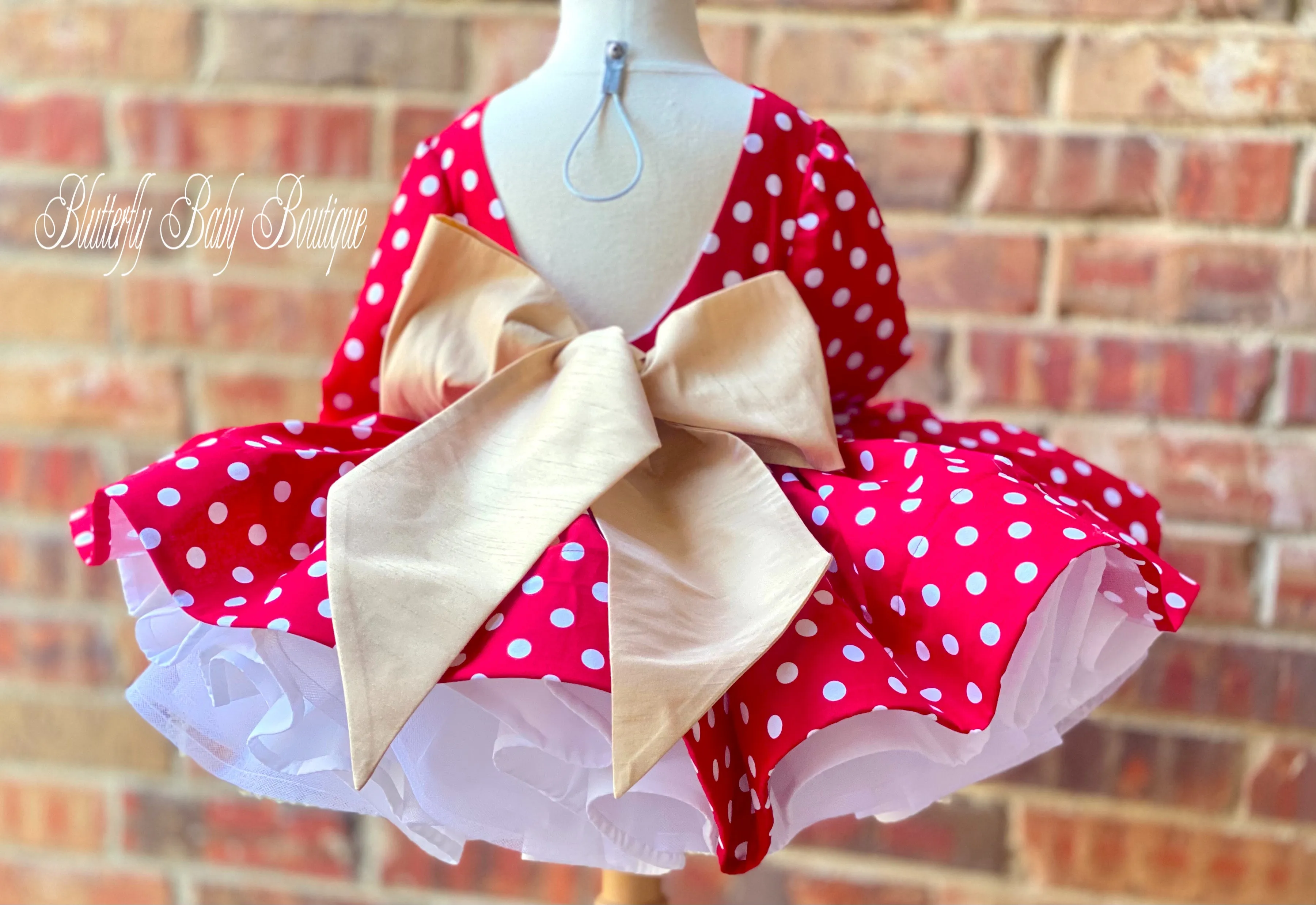 Vintage Couture~ Insanely Poofy Love Dots
