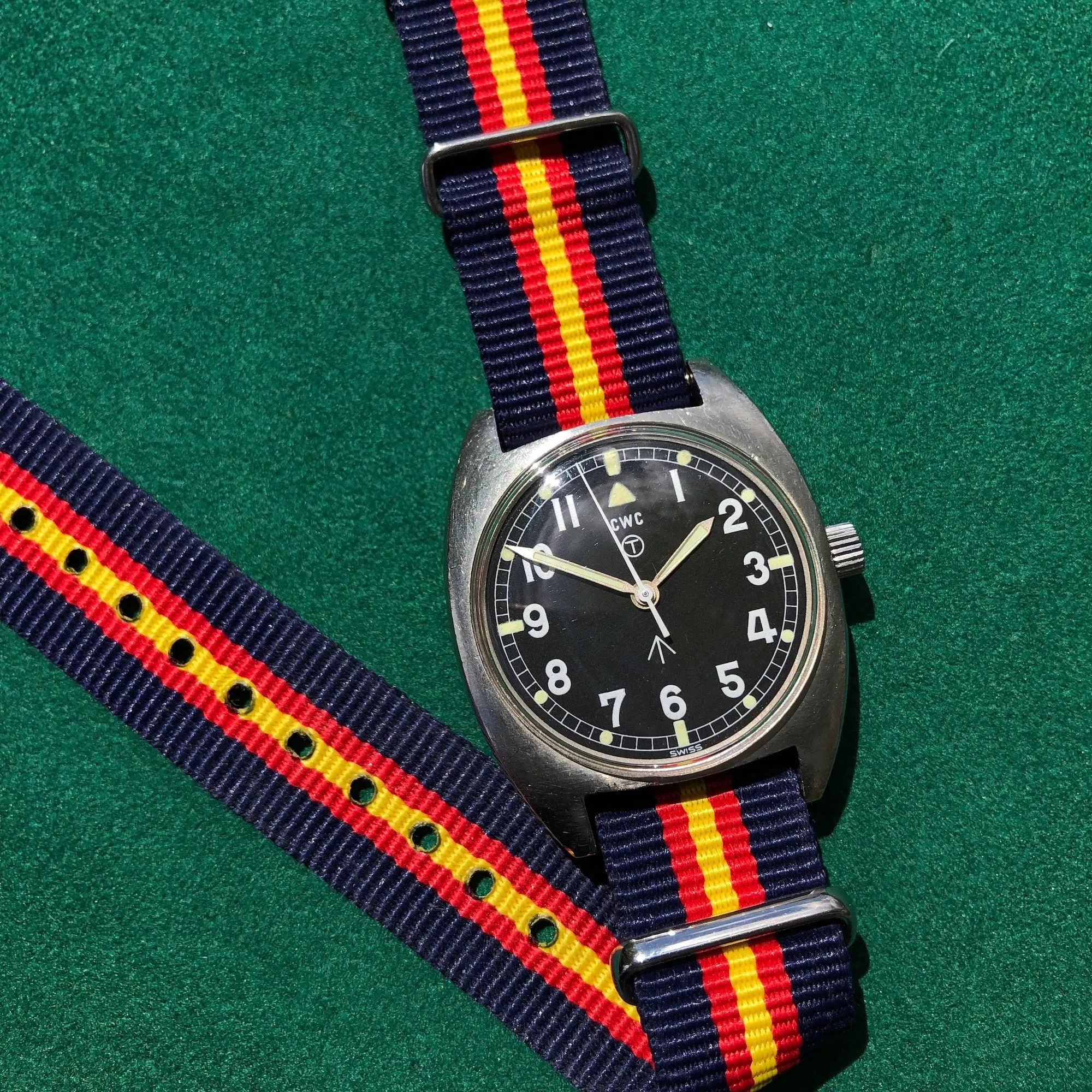 Vintage CWC W10 Military Steel Manual Wind Wristwatch Circa 1976