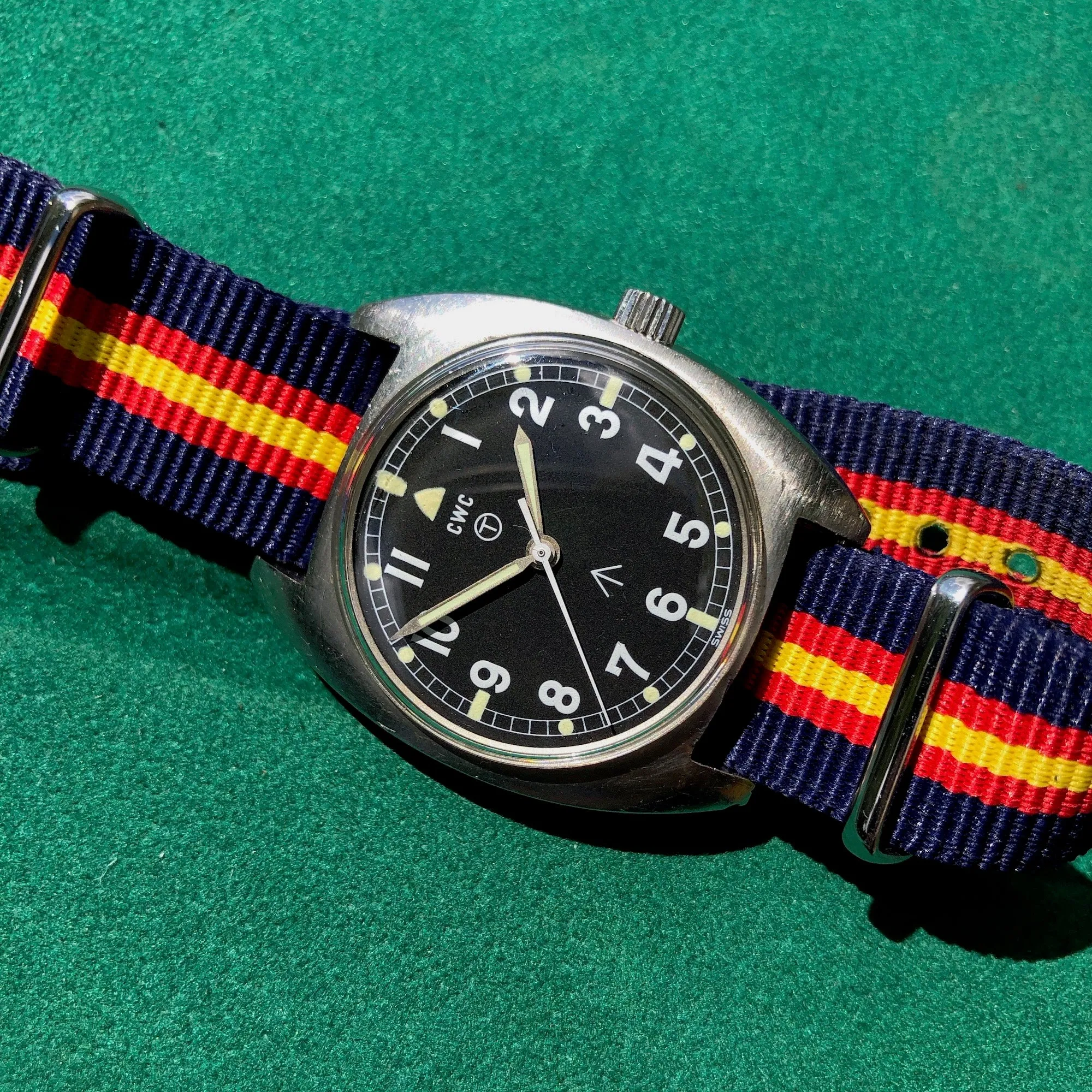 Vintage CWC W10 Military Steel Manual Wind Wristwatch Circa 1976