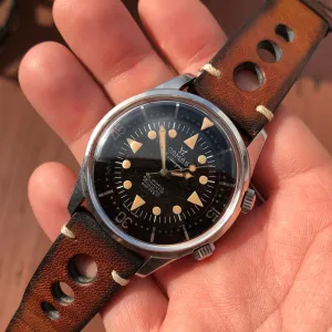 Vintage Damas Marinograf 3753 Automatic Steel Super Compressor Divers Wristwatch