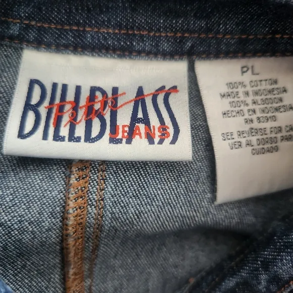 Vintage deadstock Bill blass western button down denim dress‎