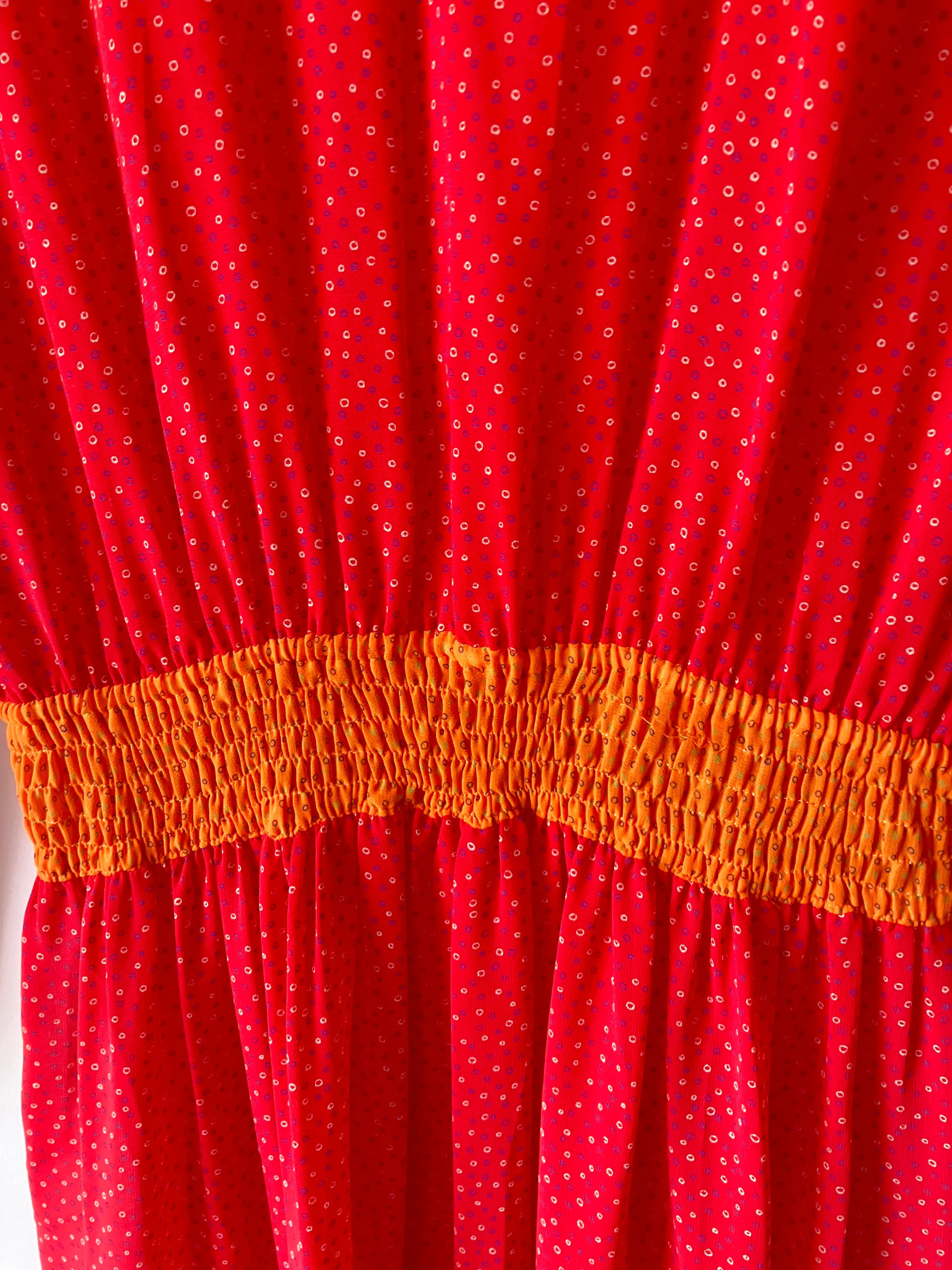 Vintage Diane Freis Red Polka Dot Midi Dress