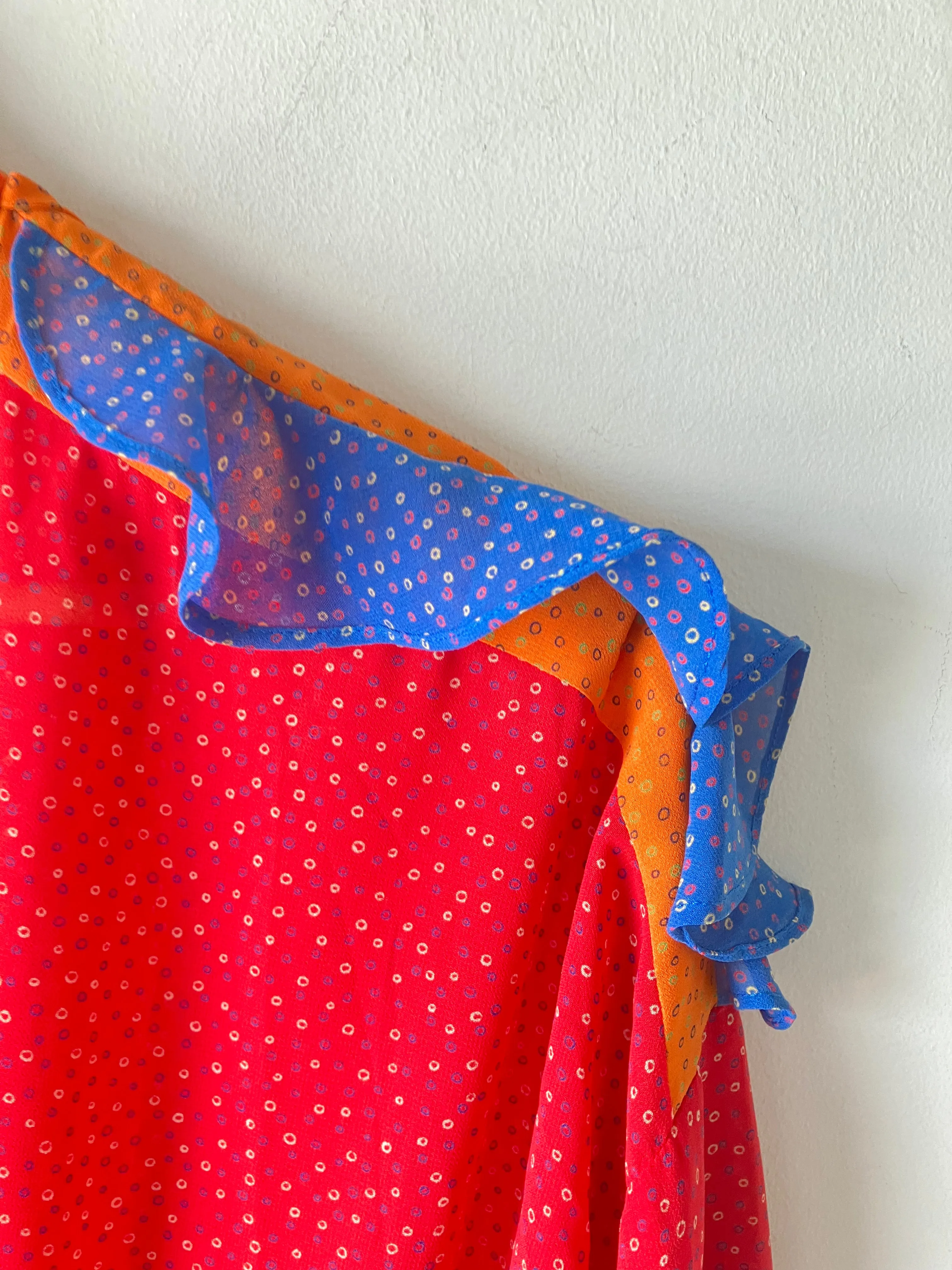 Vintage Diane Freis Red Polka Dot Midi Dress