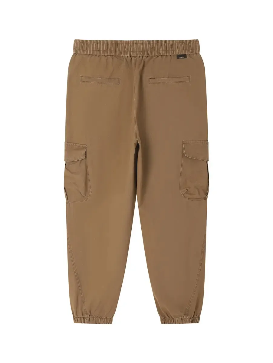Vintage Drawstring Elastic Waist Printed Men's Casual Pants